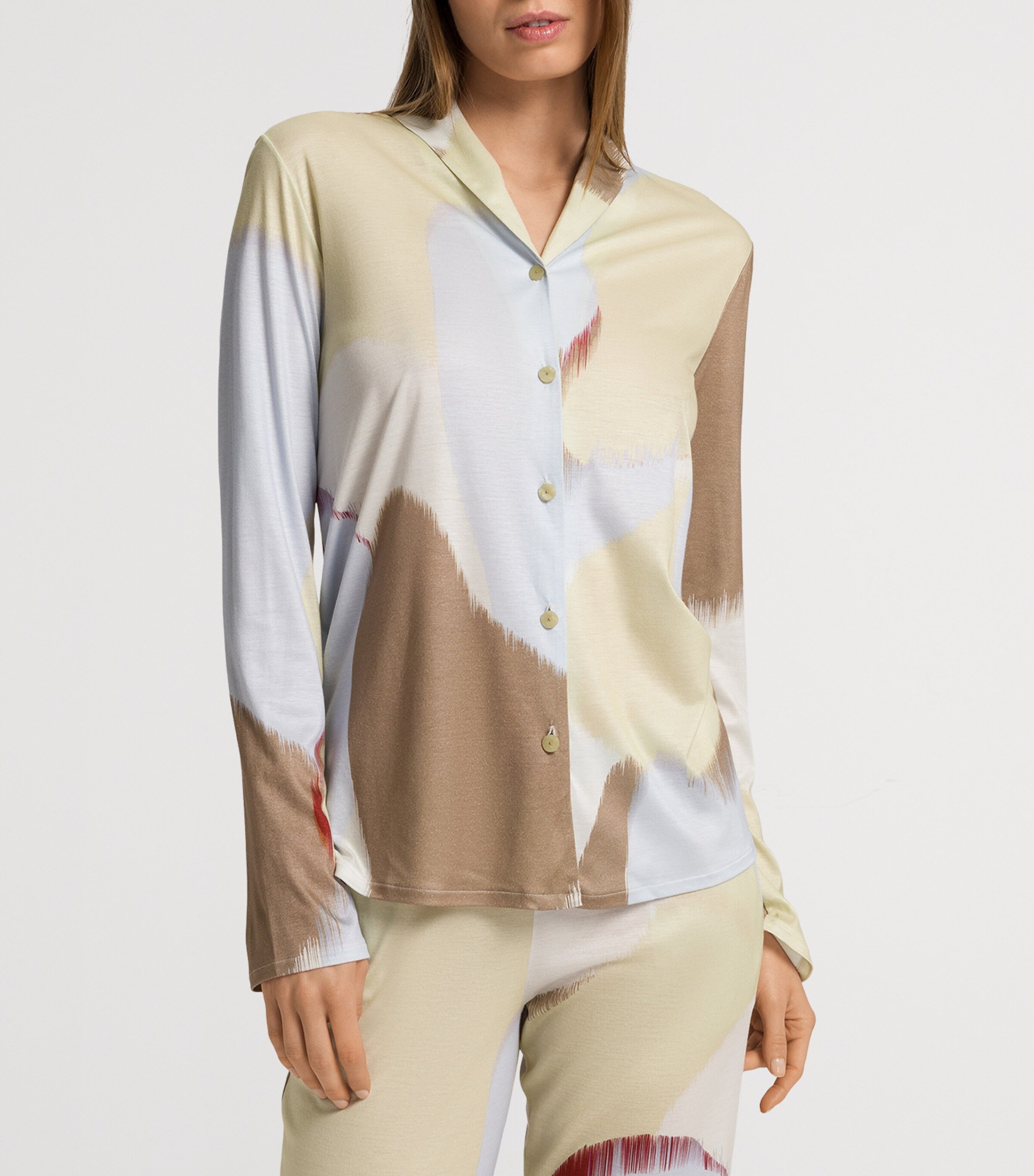 Hanro Long-Sleeve Olivia Shirt | Women Clothing | Loungewear | Lounge Bottoms | Designers | Hanro | Nightwear Hanro Long-Sleeve Olivia Shirt | Women Clothing | Loungewear | Lounge Bottoms | Designers | Hanro | Nightwear