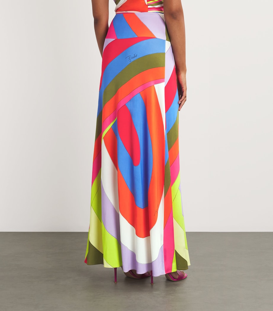 Jersey Iride Maxi Skirt 008 MULTICOLOR Image 4