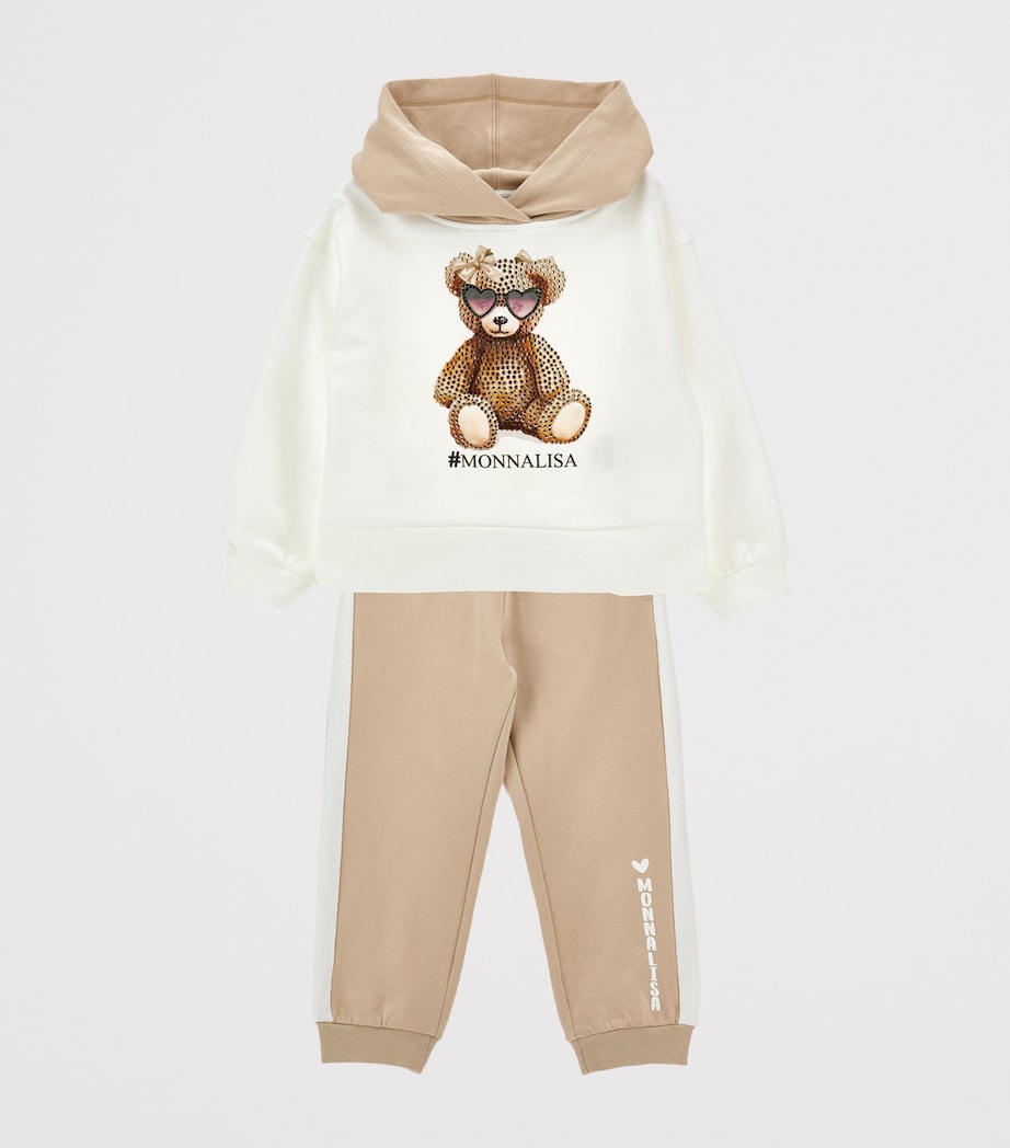 Stretch-Cotton Hoodie and Sweatpants Set (2-12 Years) PANNA/ECRU Image 1