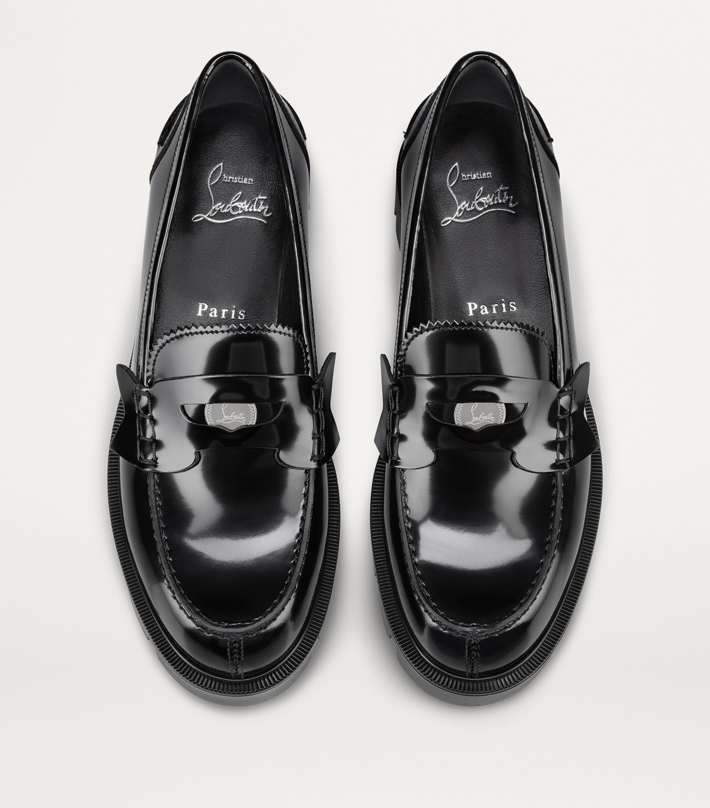 Penny Lug Donna Leather Loafers B439 Image 5