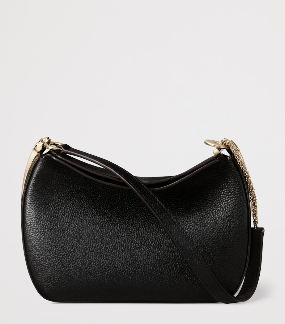 Mini Leather Panthère Hobo Shoulder Bag BLACK Image 2
