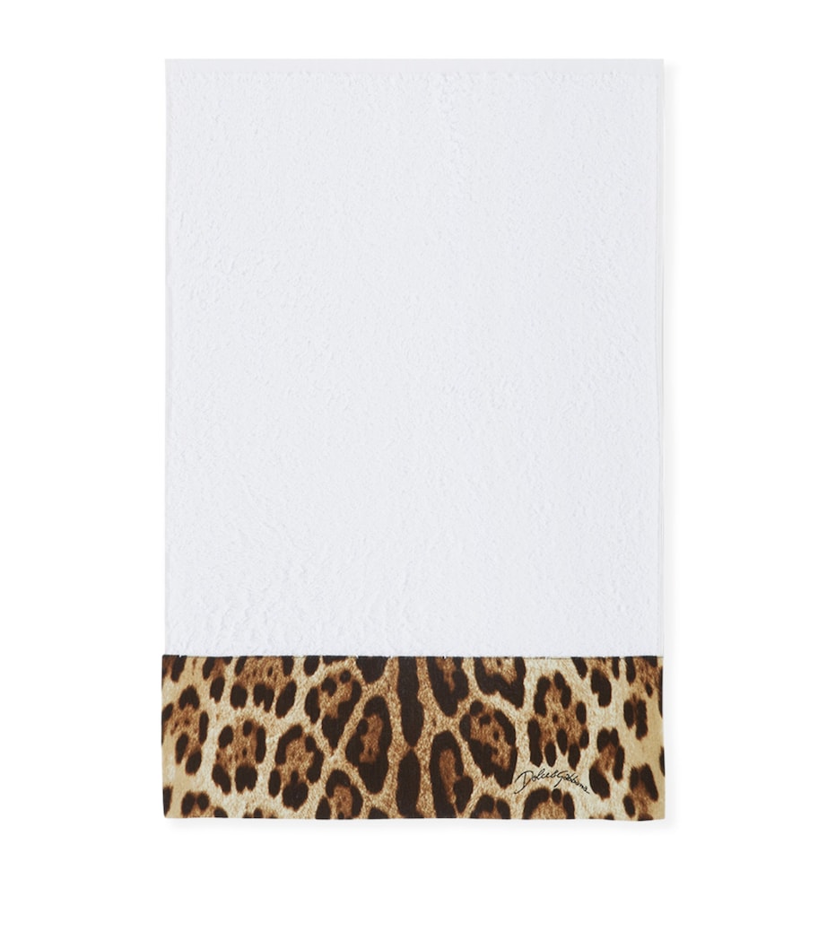 Set of 5 Cotton Leopardo Bath Towels UL023 LEO F DO BIANC Image 2