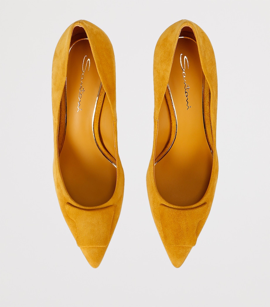Suede Sibille Heeled Pumps 85 YELLOW Image 4