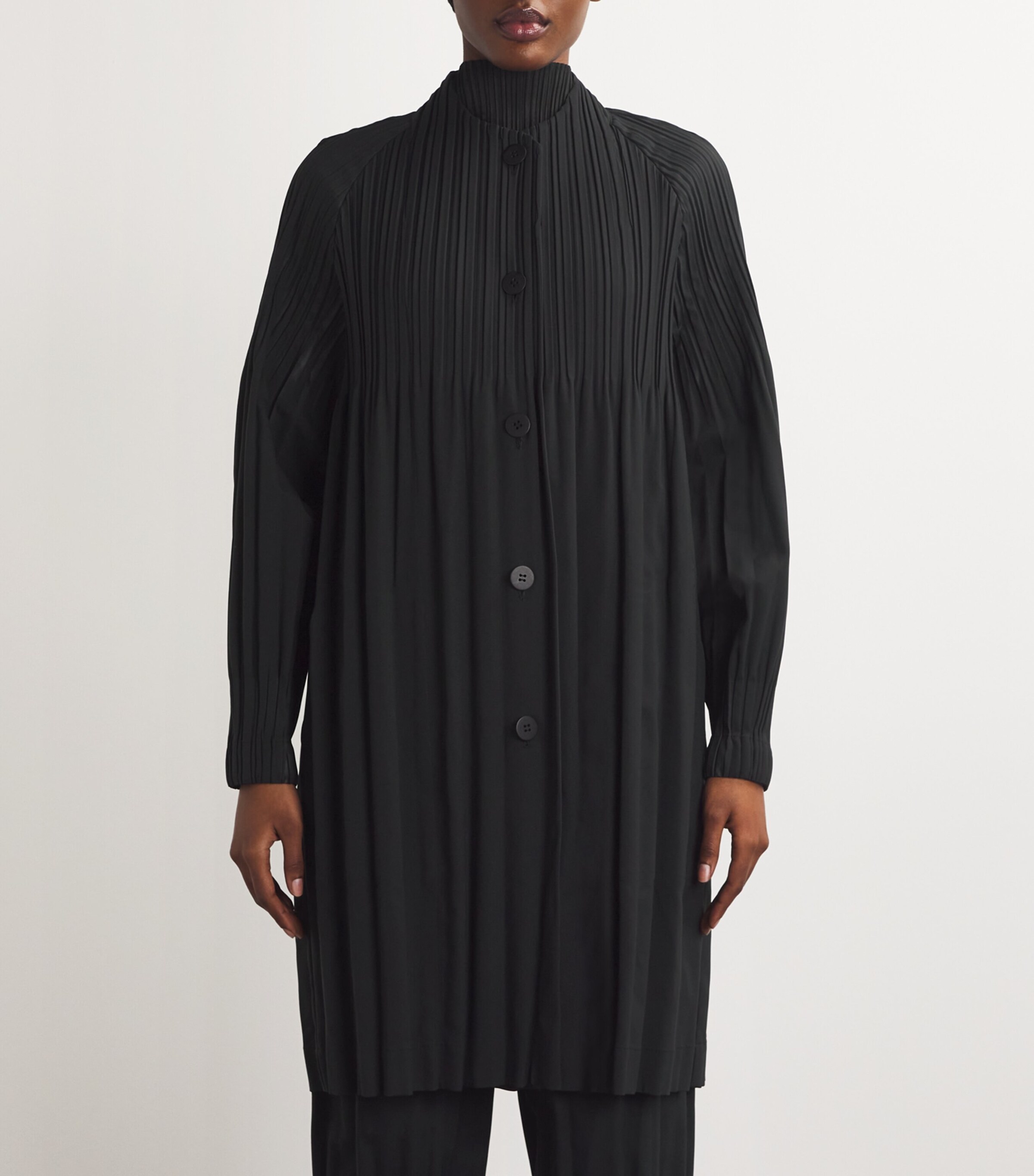 Pleats Please Issey Miyake Smooth Coat | Harrods AE