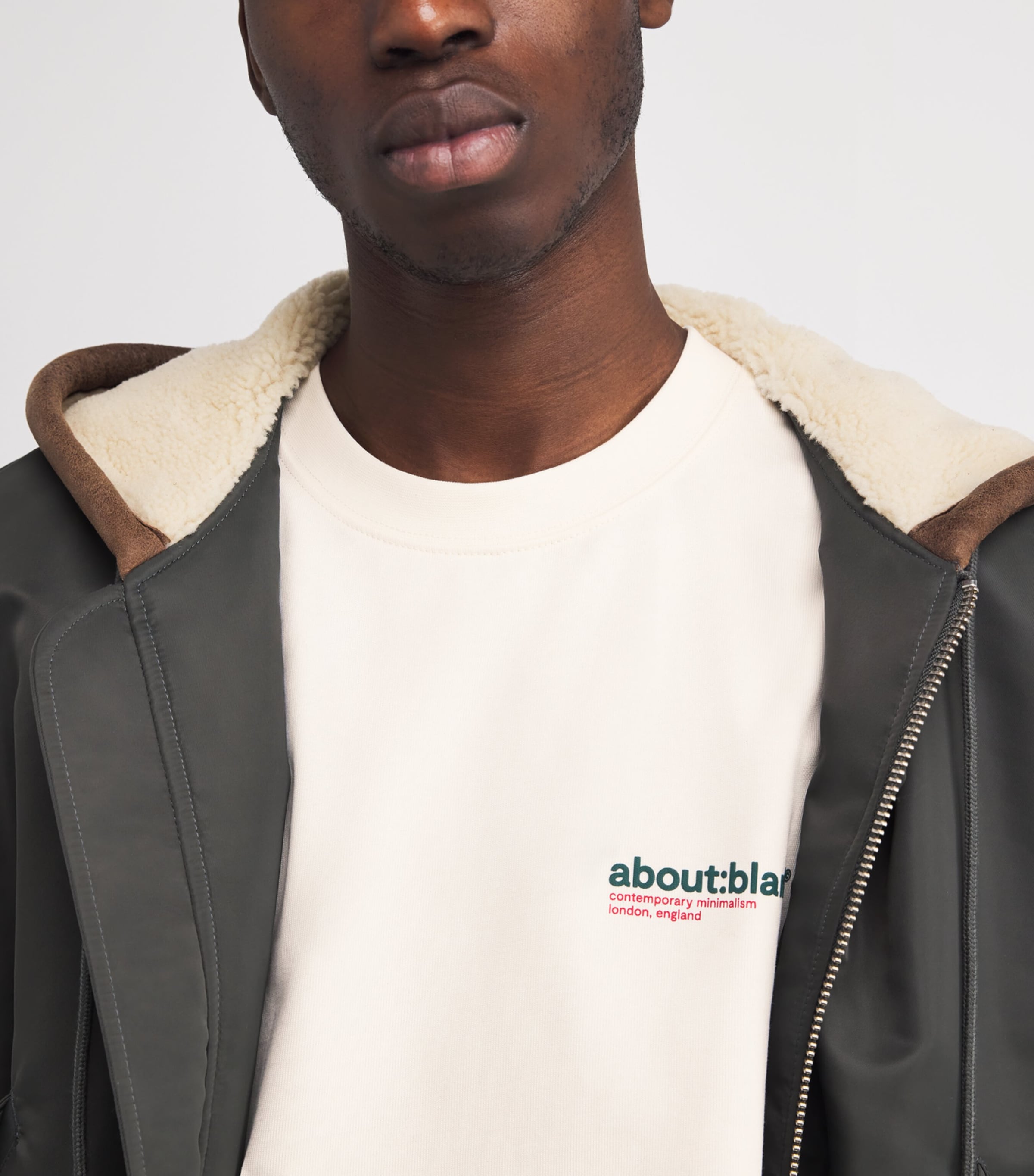 Cotton Logo T-Shirt OAT/GREEN/RED Image 6