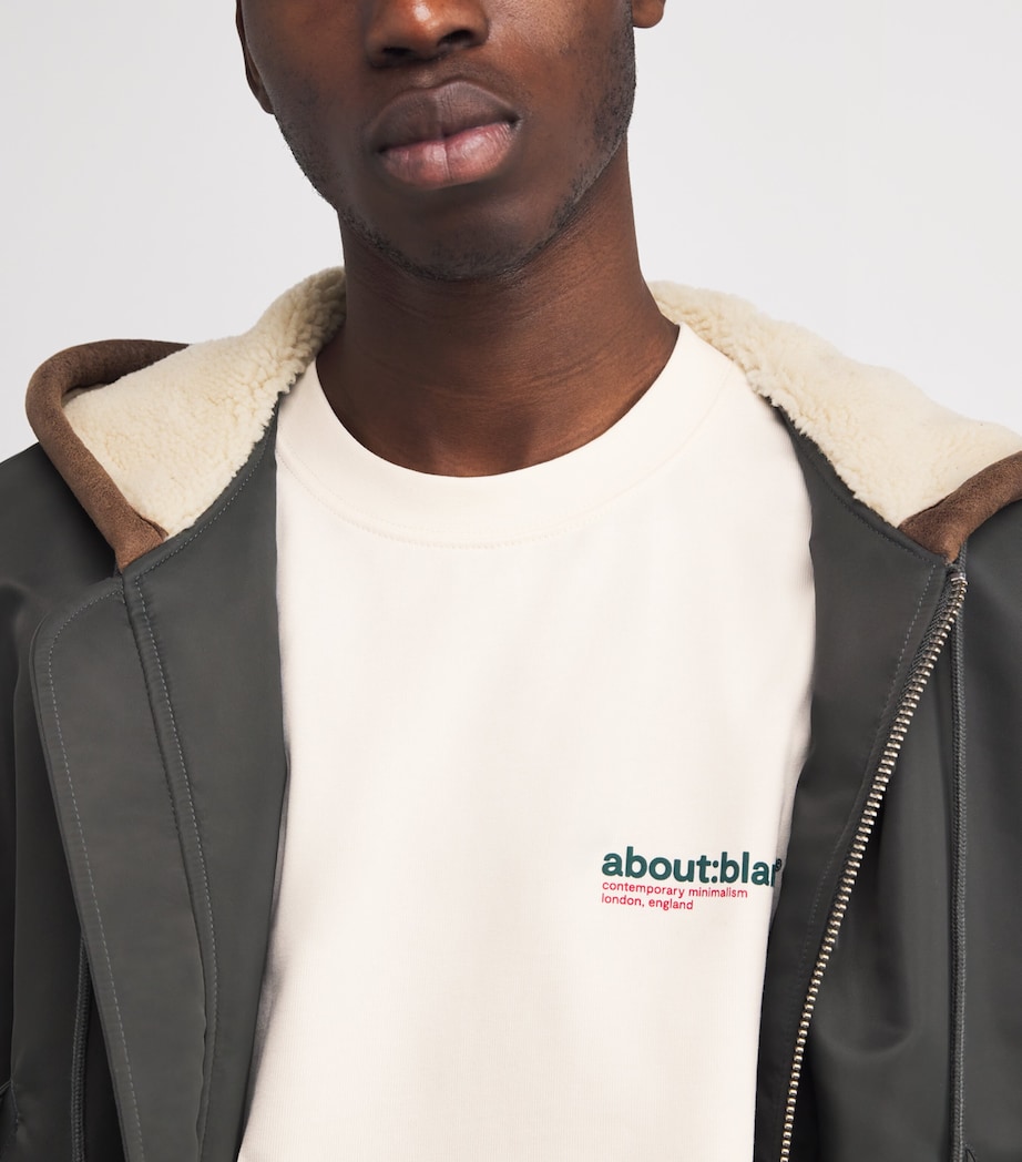 Cotton Logo T-Shirt OAT/GREEN/RED Image 6