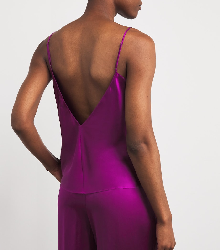 Silk Bliss Pyjama Set PLUM Image 4