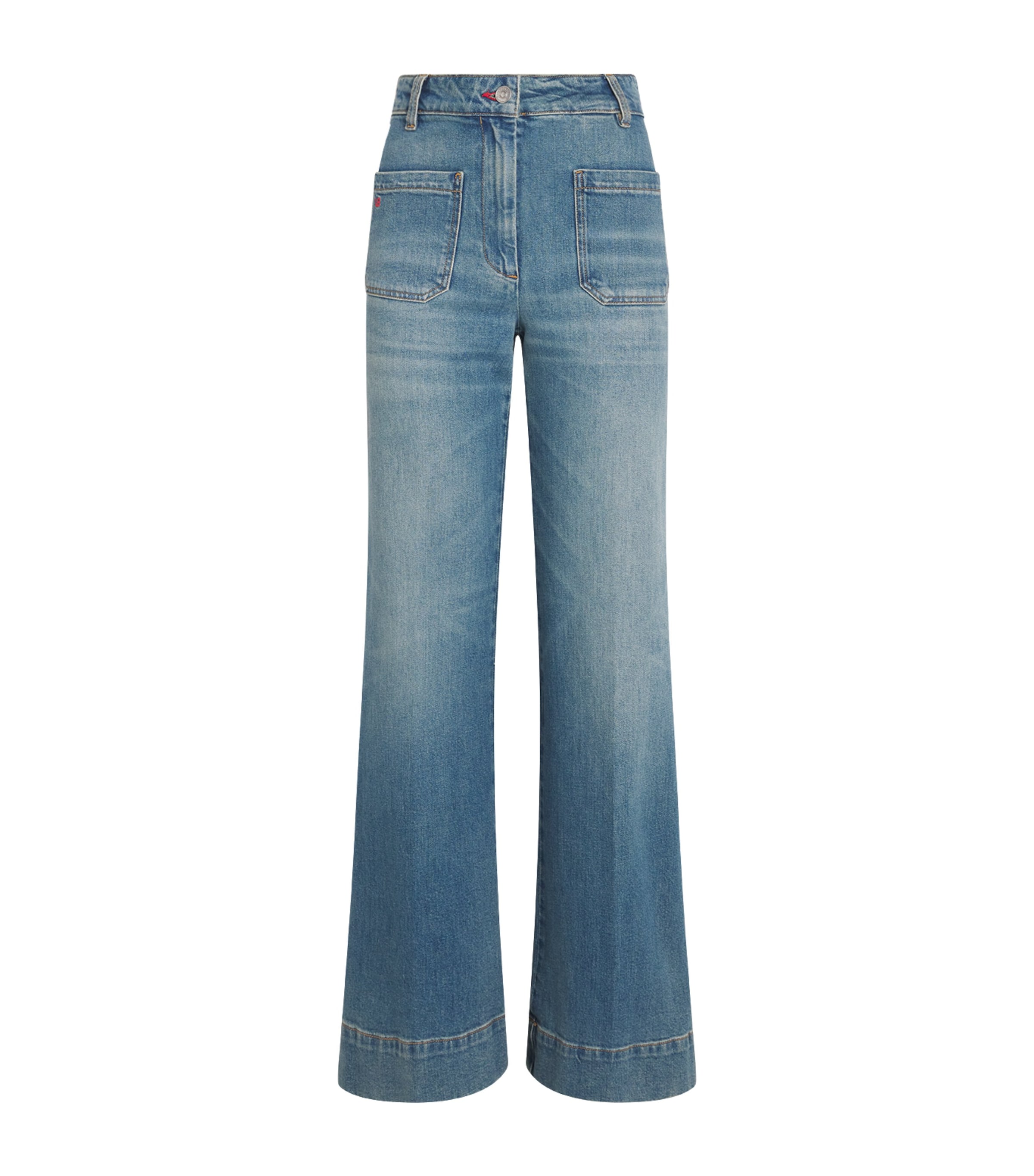 Victoria Beckham Alina High-rise Straight Jeans In Blue
