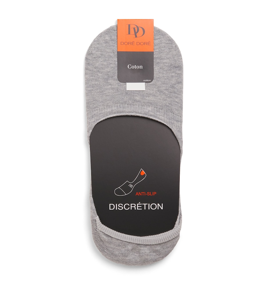 Cotton-Blend Liner Socks GREY Image 1