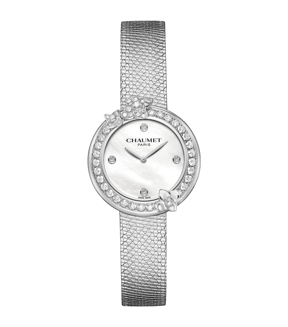Stainless Steel and Diamond Hortensia Watch 28mm STAINLESS STEEL Image 1