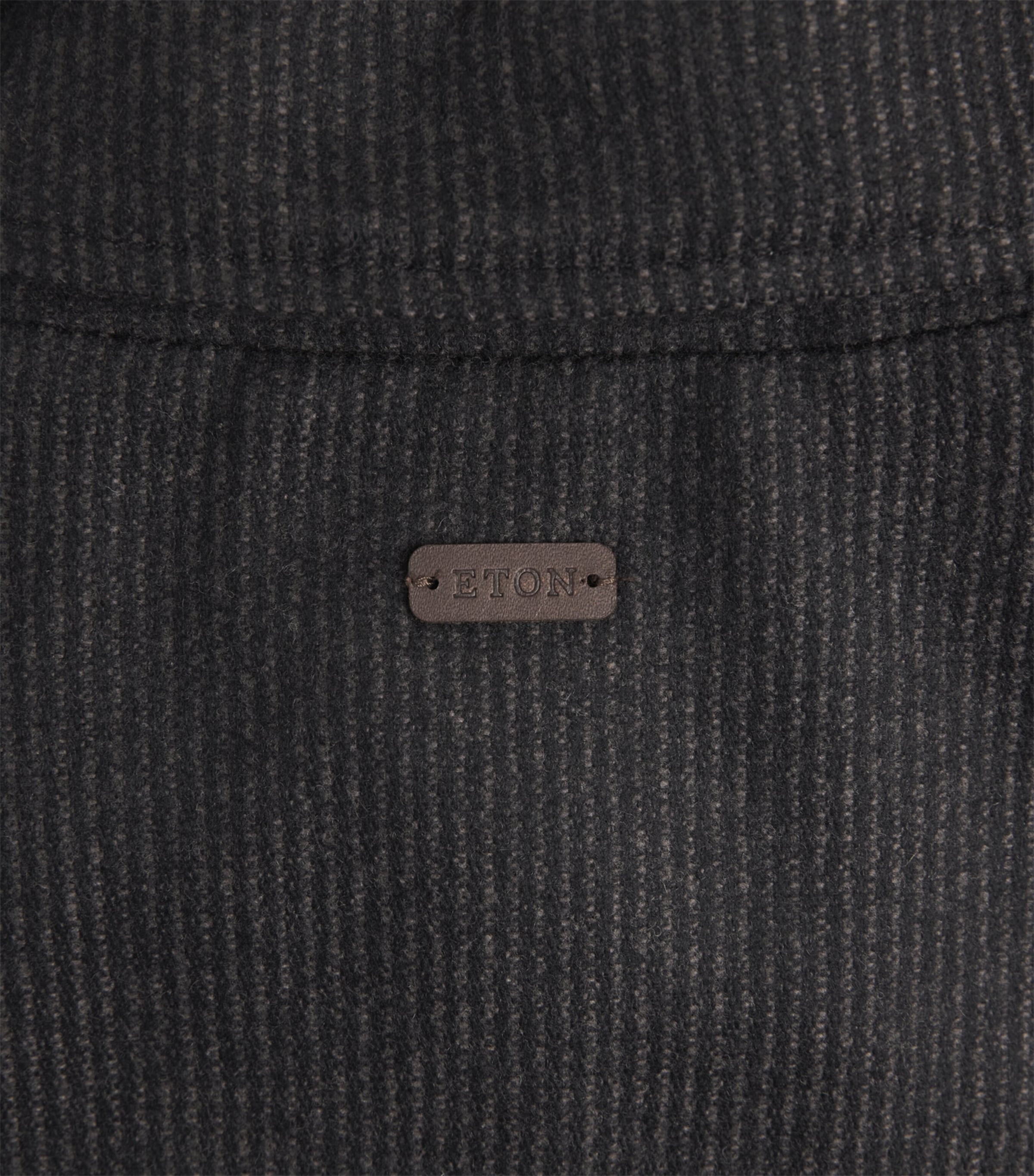 Eton Mens Wool-Cashmere Field Jacket Dark Brown Image 6