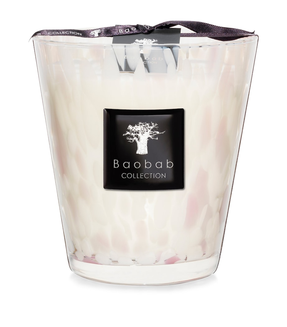 White Pearls Candle (16cm) WHITE Image 1