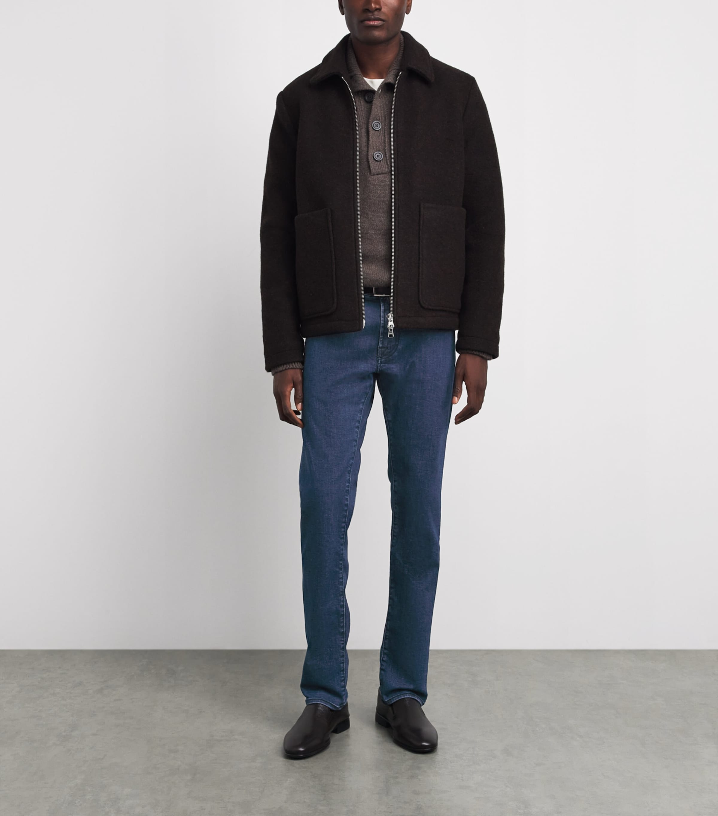 Jacob Cohën Mens Bard Slim Jeans Dark Blue Image 2