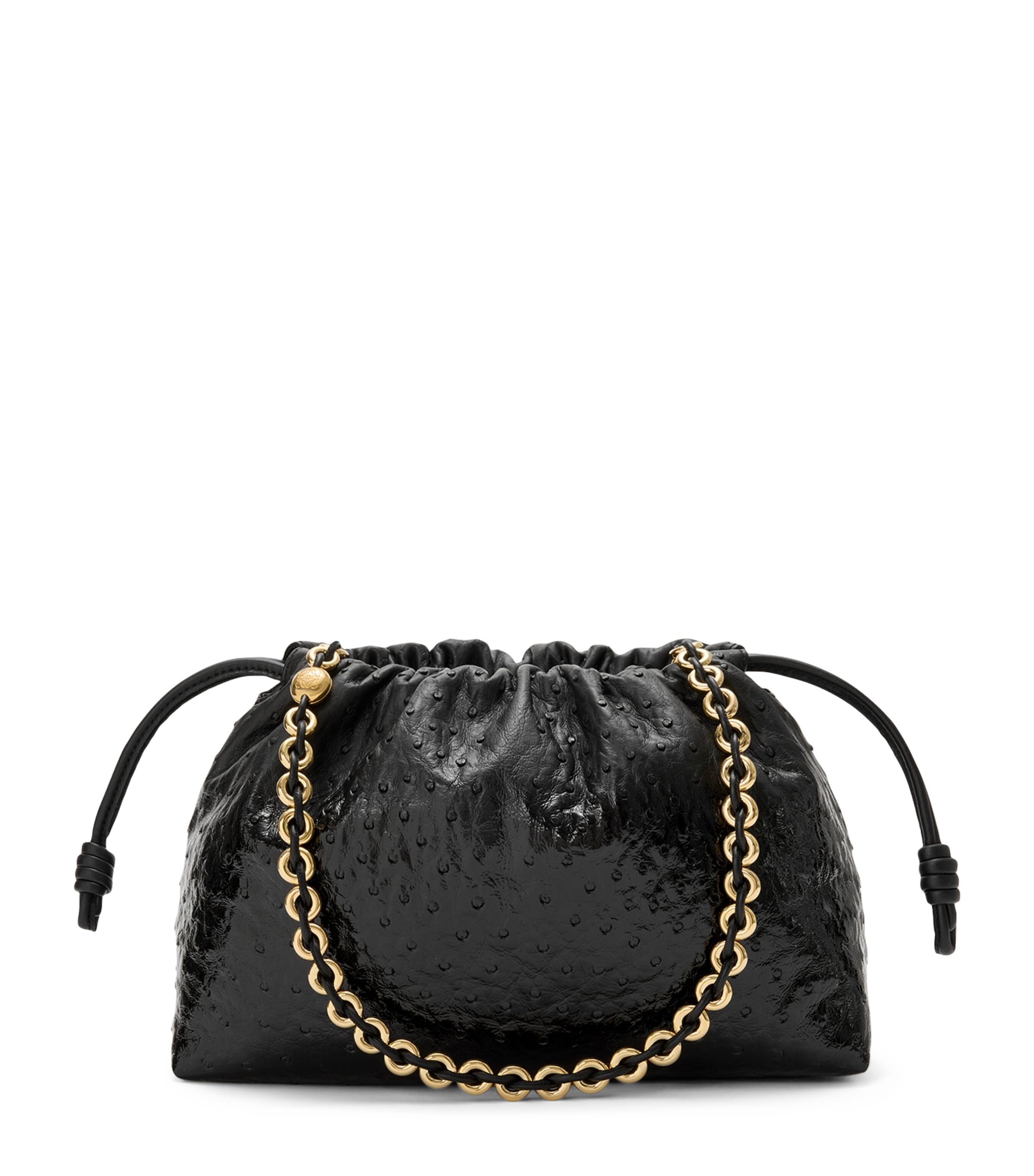 LOEWE Medium Leather Flamenco Purse Black Image 1