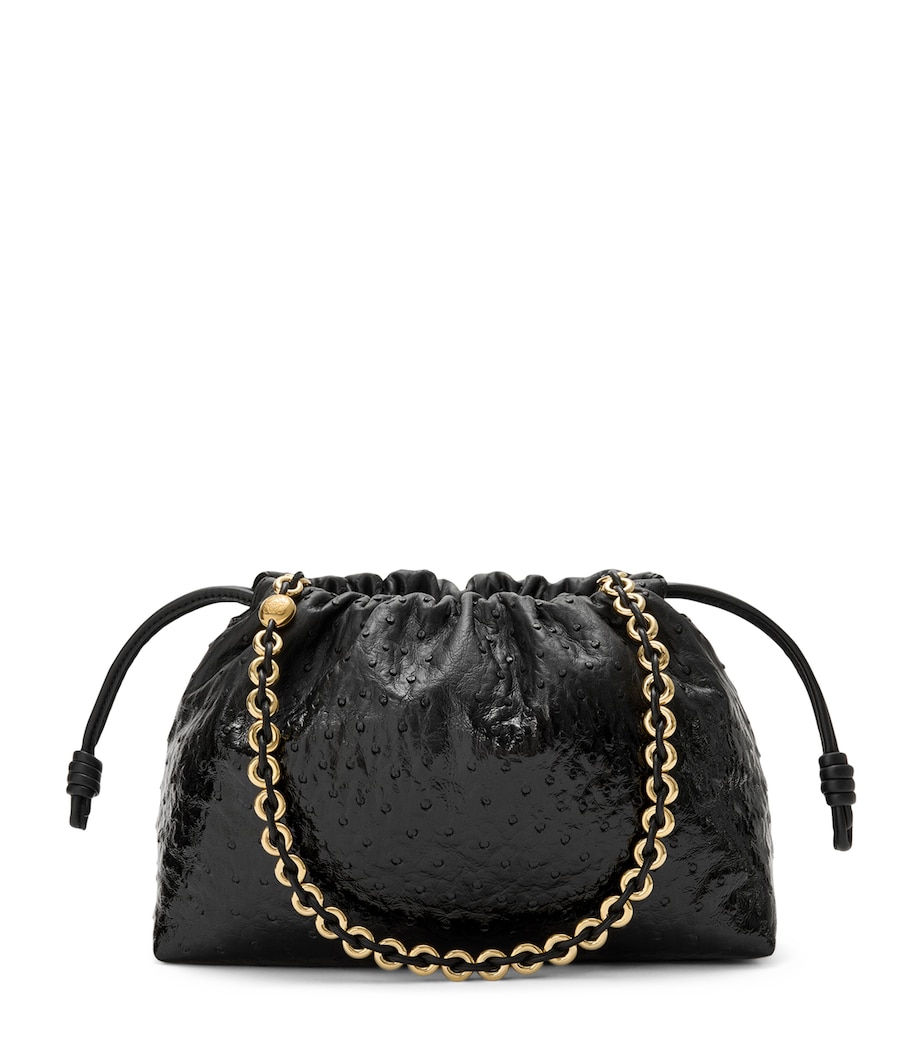 LOEWE Medium Leather Flamenco Purse Black Image 1