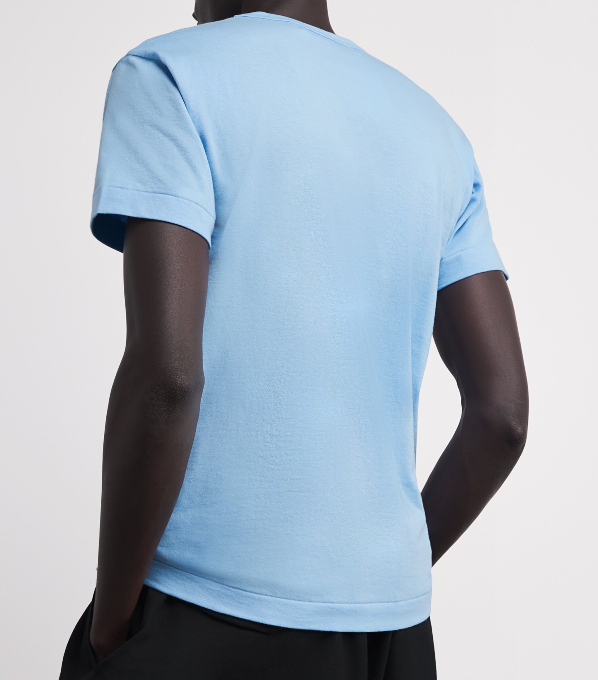 Comme Des Garçons Play Mens Heart Logo T-Shirt Blue Image 6