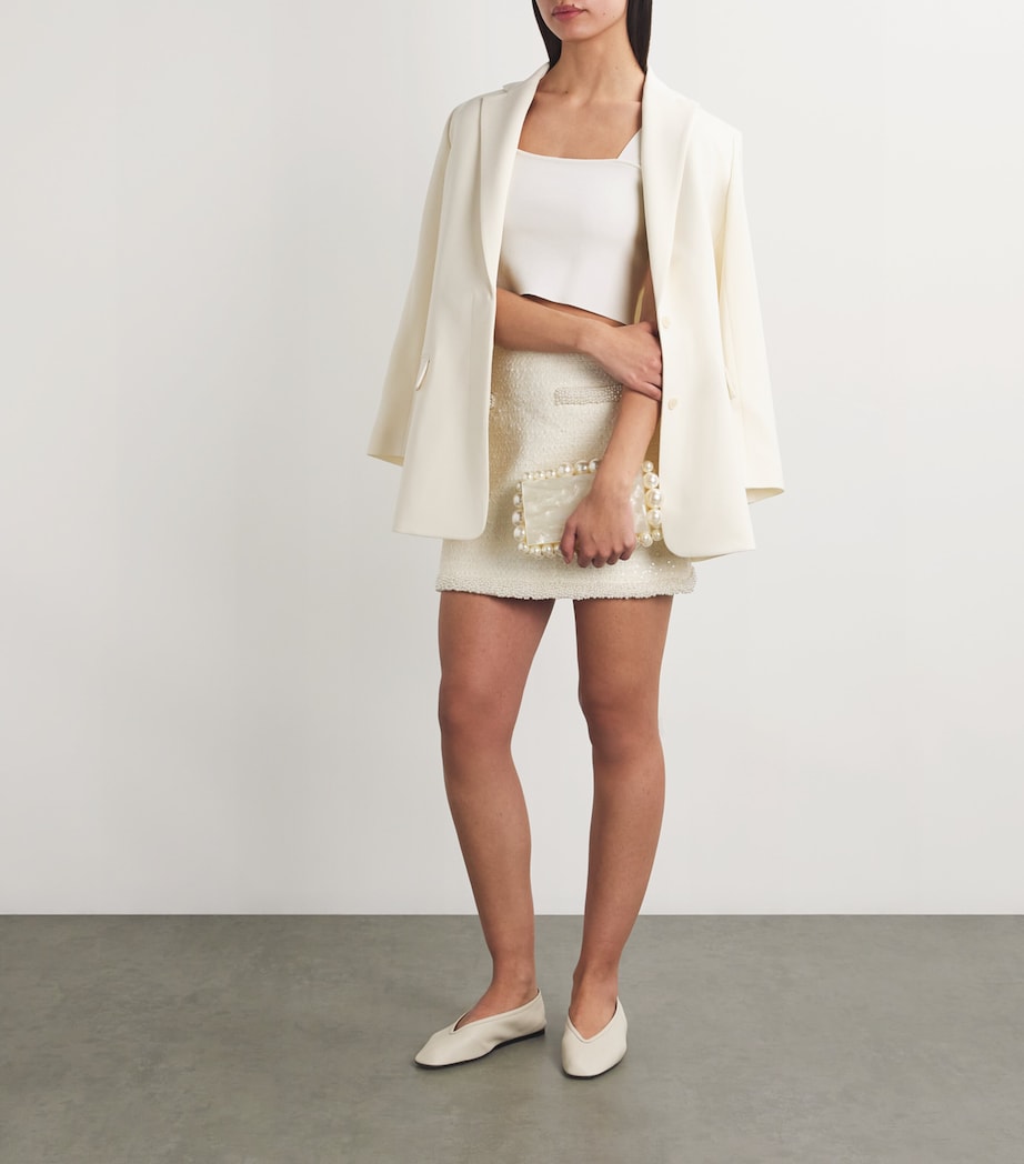 Square-Neck Crop Top ECRU Image 2