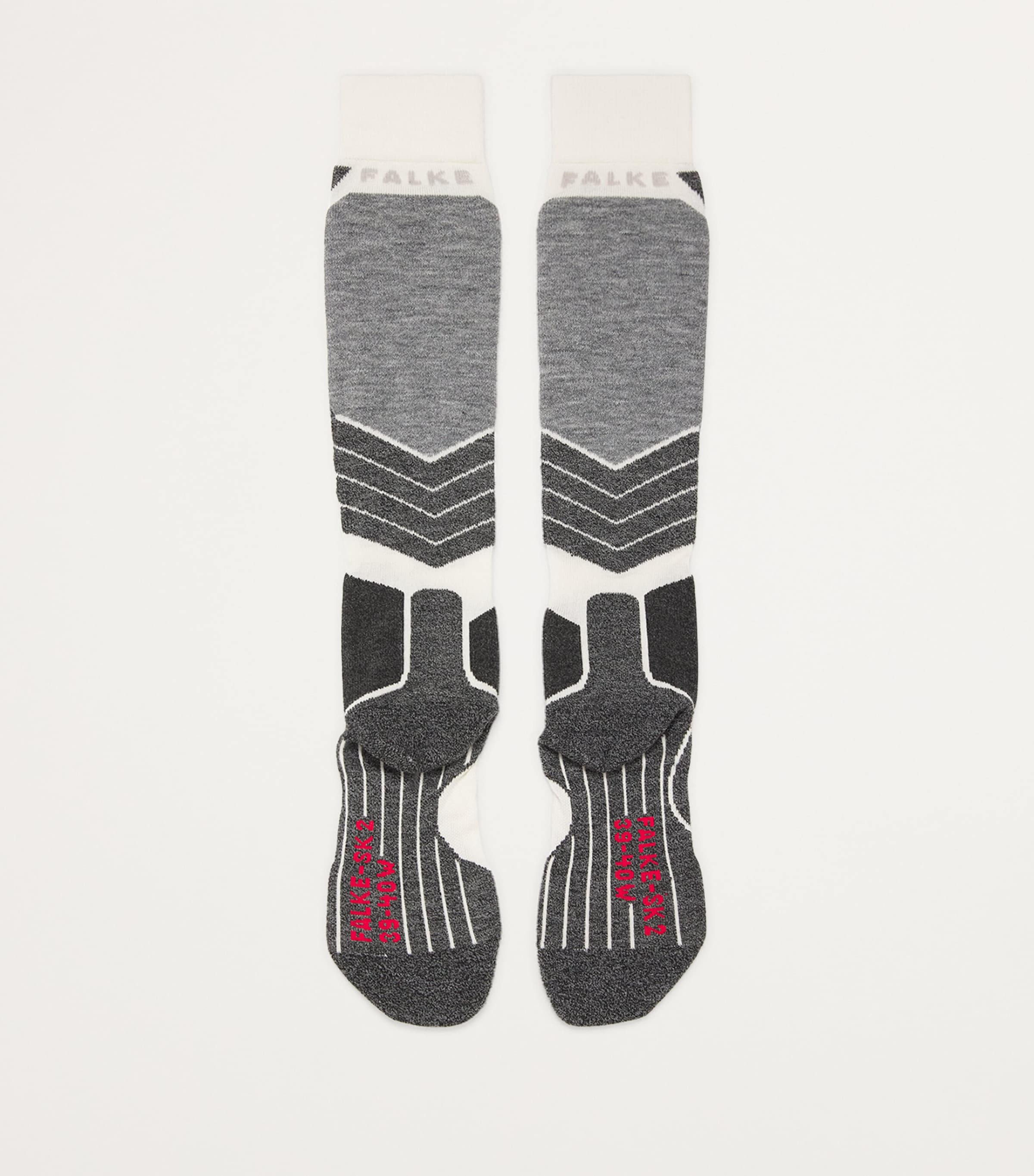 Cashmere-Blend SK2 Skiing Socks 2060 WOOL WHITE Image 3