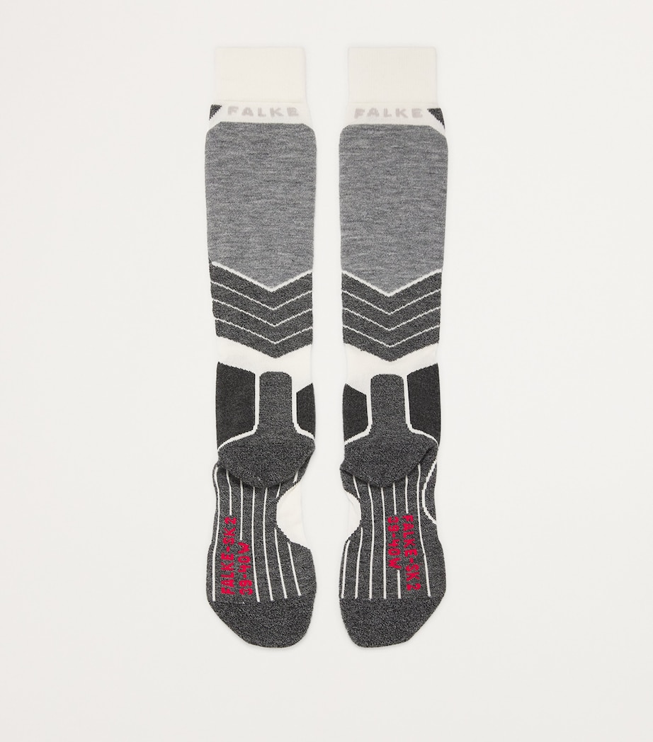 Cashmere-Blend SK2 Skiing Socks 2060 WOOL WHITE Image 3