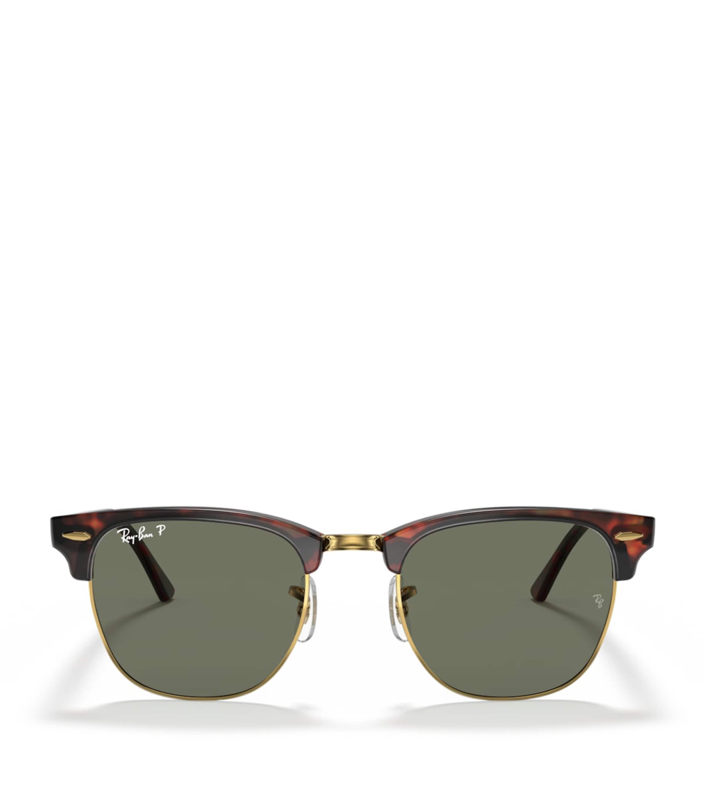 Ray-Ban RB3016 Clubmaster Classic Square Sunglasses Brown Image 1