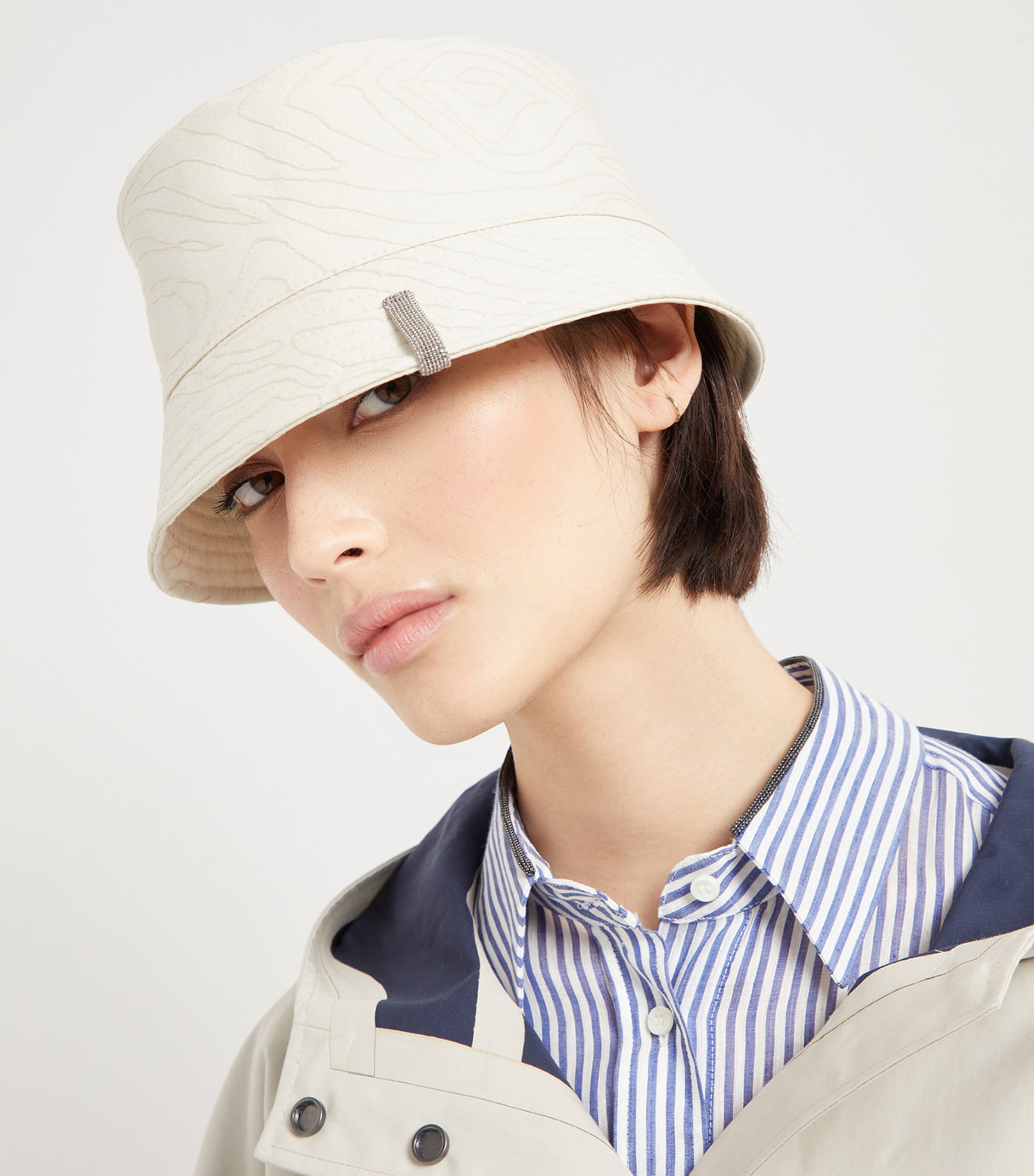 【関税＆送料込み】Brunello Cucinelli Cotton Bucket Hat Brunello Cucinelli Cotton-Blend Printed Bucket Hat | Harrods US