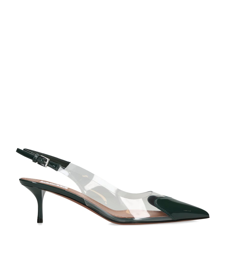Alaïa Coeur Slingback Pumps 55 Dark Green Image 1