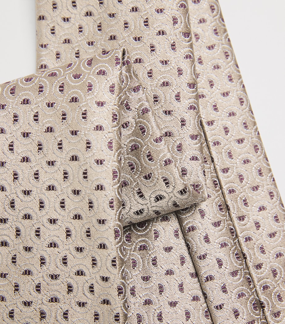 Emporio Armani Silk Wave Jacquard Tie Image 4