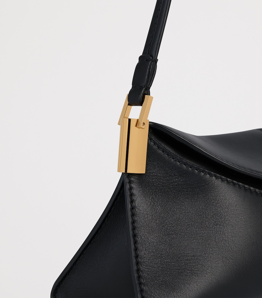 Balmain Small Leather 64-83 Shoulder Bag Noir Image 9
