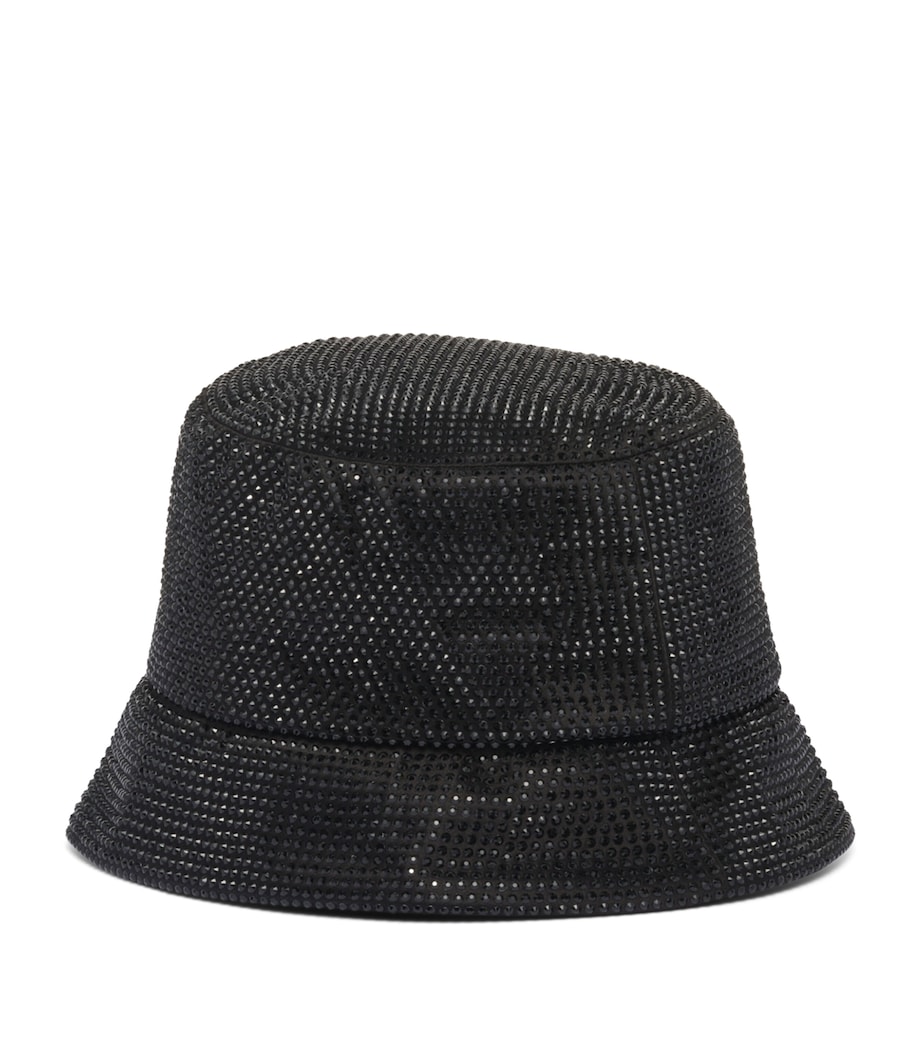 Prada Crystal-Embellished Bucket Hat Image 2