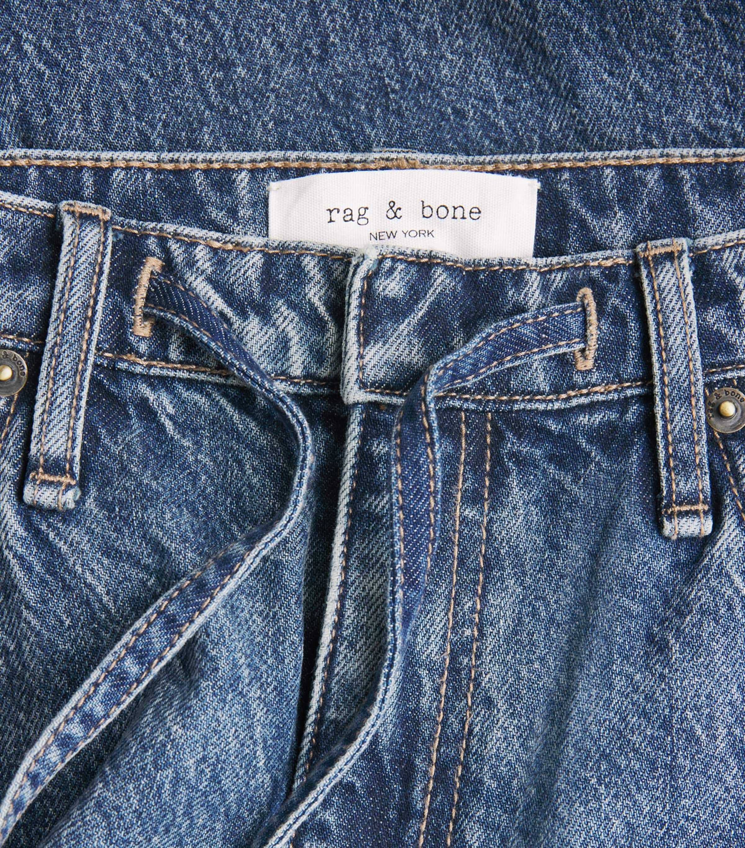 Drawstring Phoebe Wide-Leg Jeans DELCAN Image 5