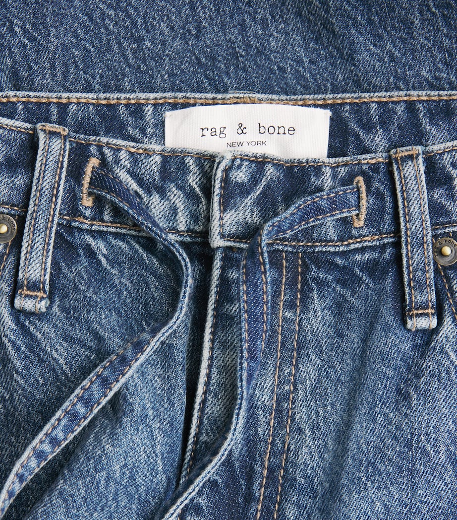 Drawstring Phoebe Wide-Leg Jeans DELCAN Image 5