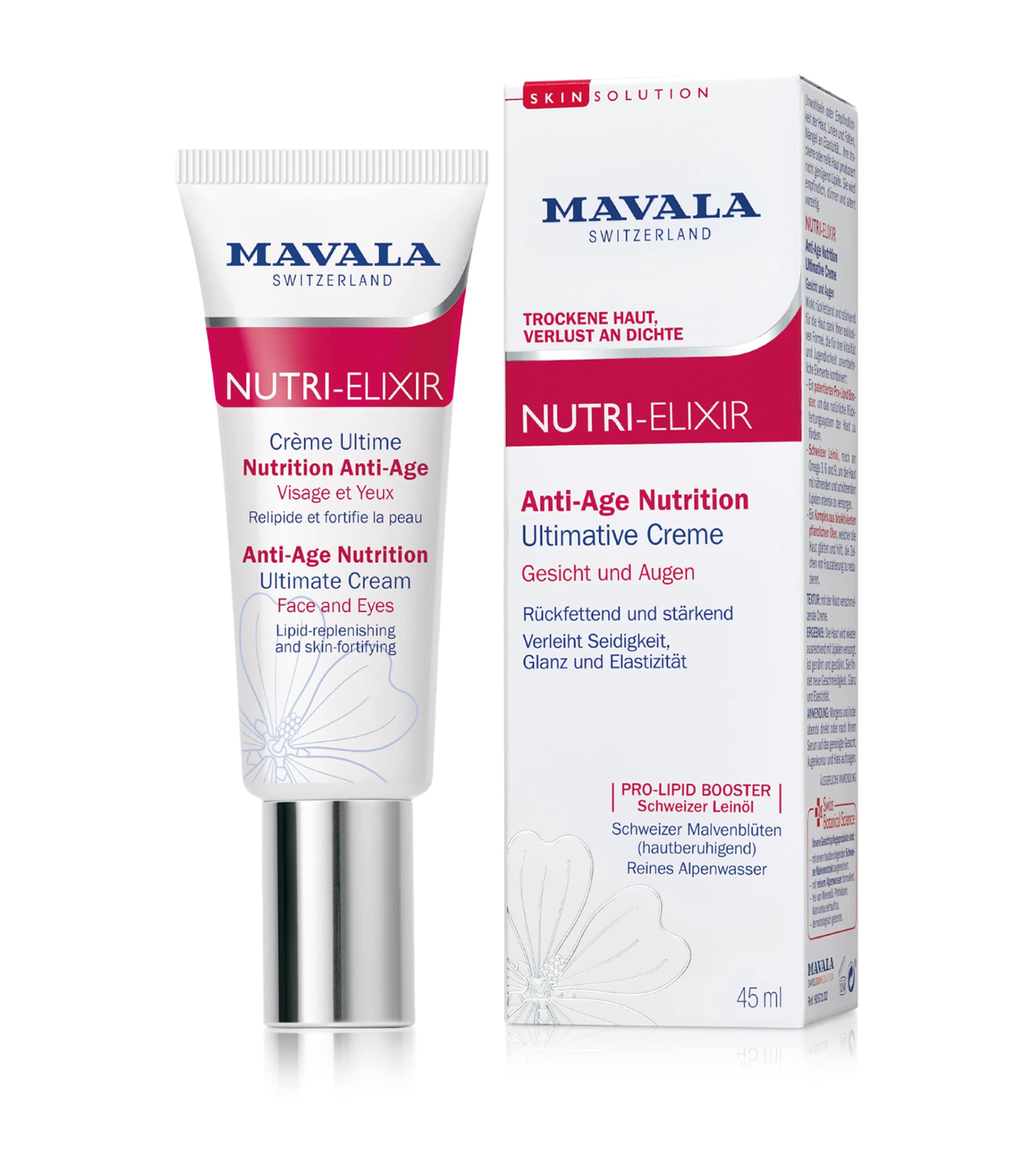 Mavala Nutri-elixir Ultimate Cream For Face And Eyes In White