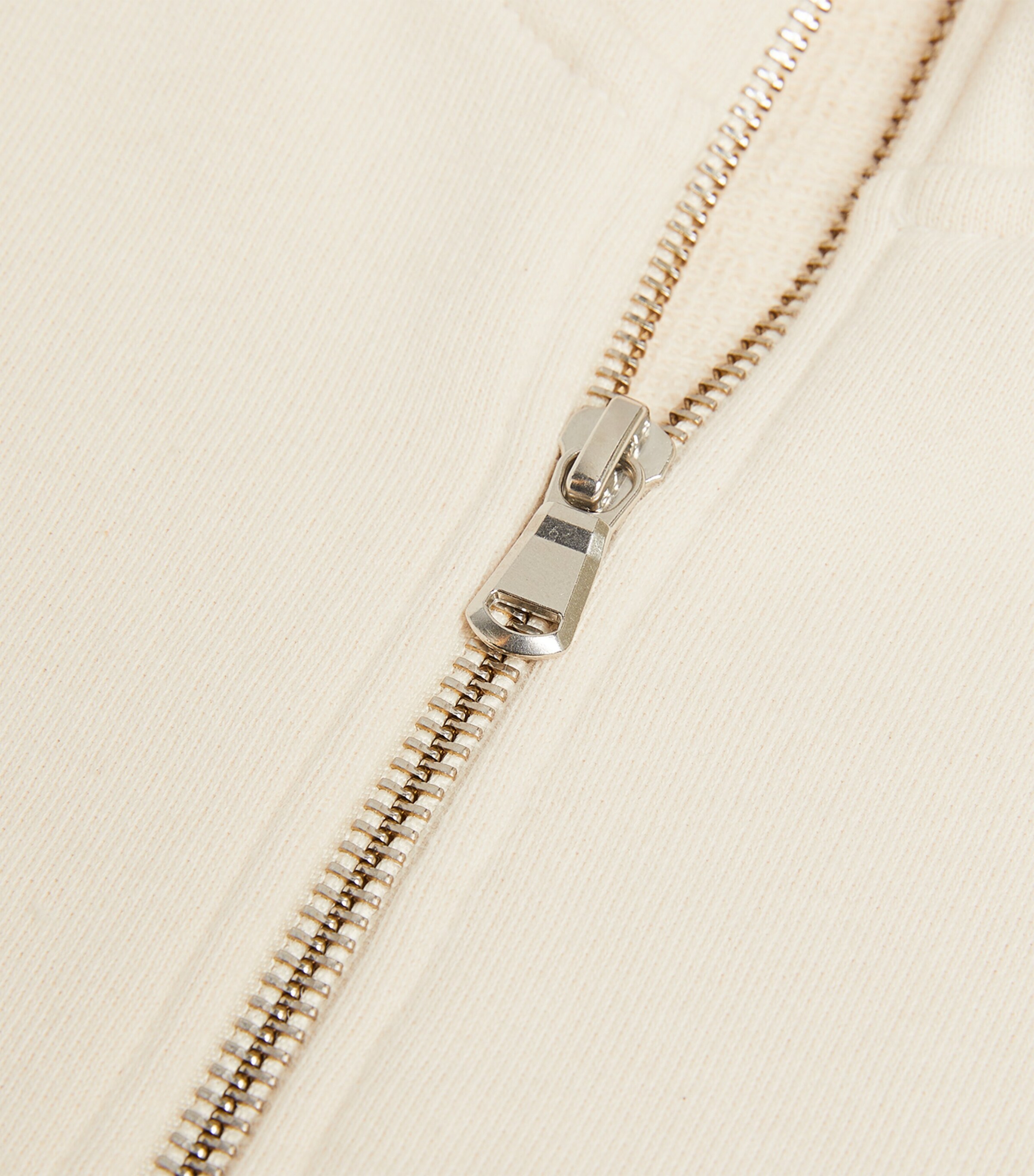 Sunspel Mens Cotton-Blend Half-Zip Sweatshirt Nuab/undyed Image 5