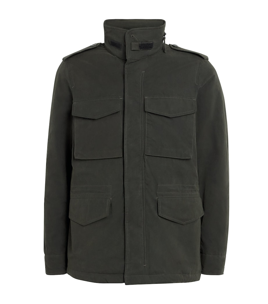 Canvas Water-Resistant Field Jacket 01017 - VERDONEGREEN Image 1