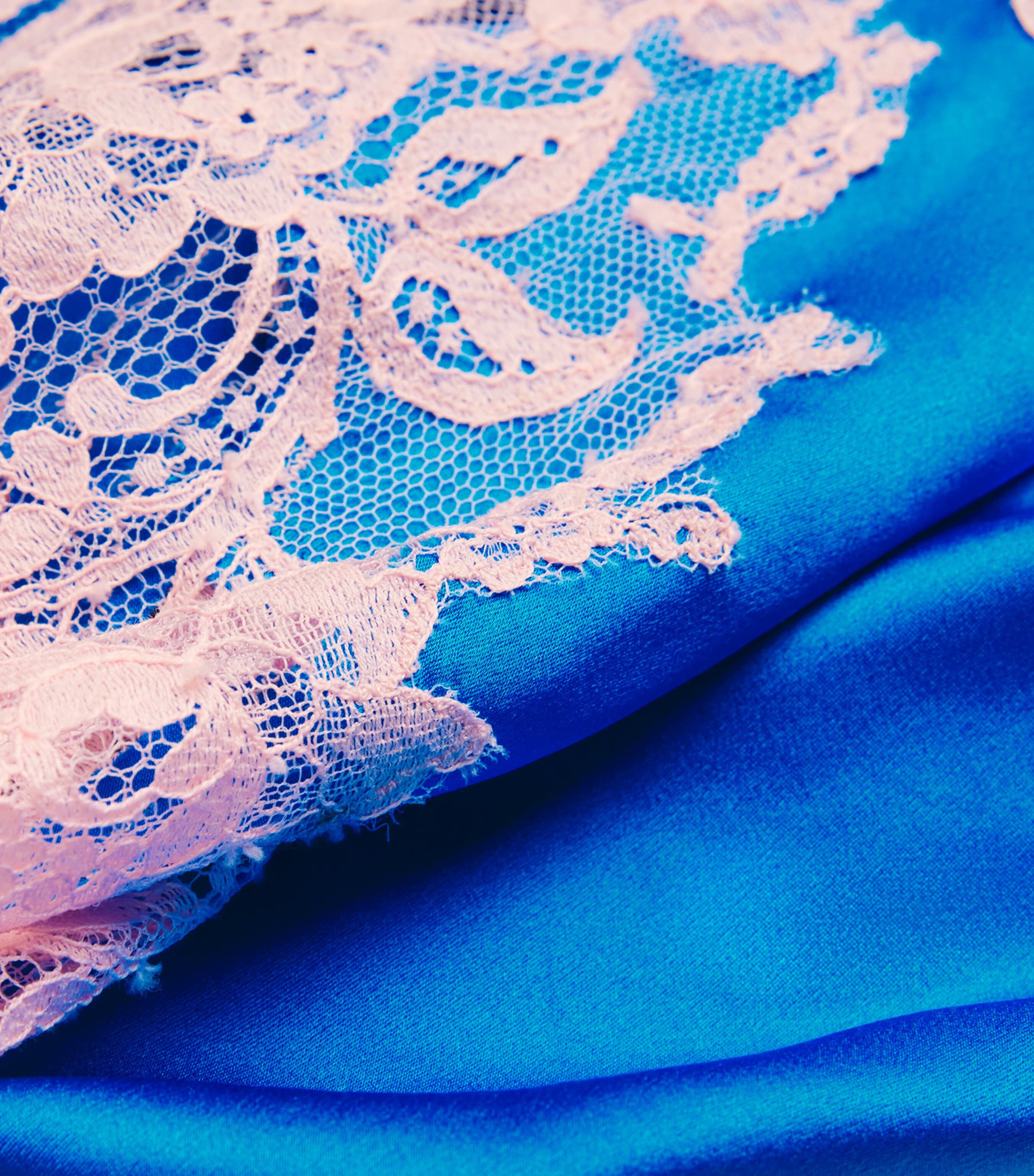 Silk Lace-Trim Bénédicte Pyjama Shorts 3476 CELE/LILA Image 5