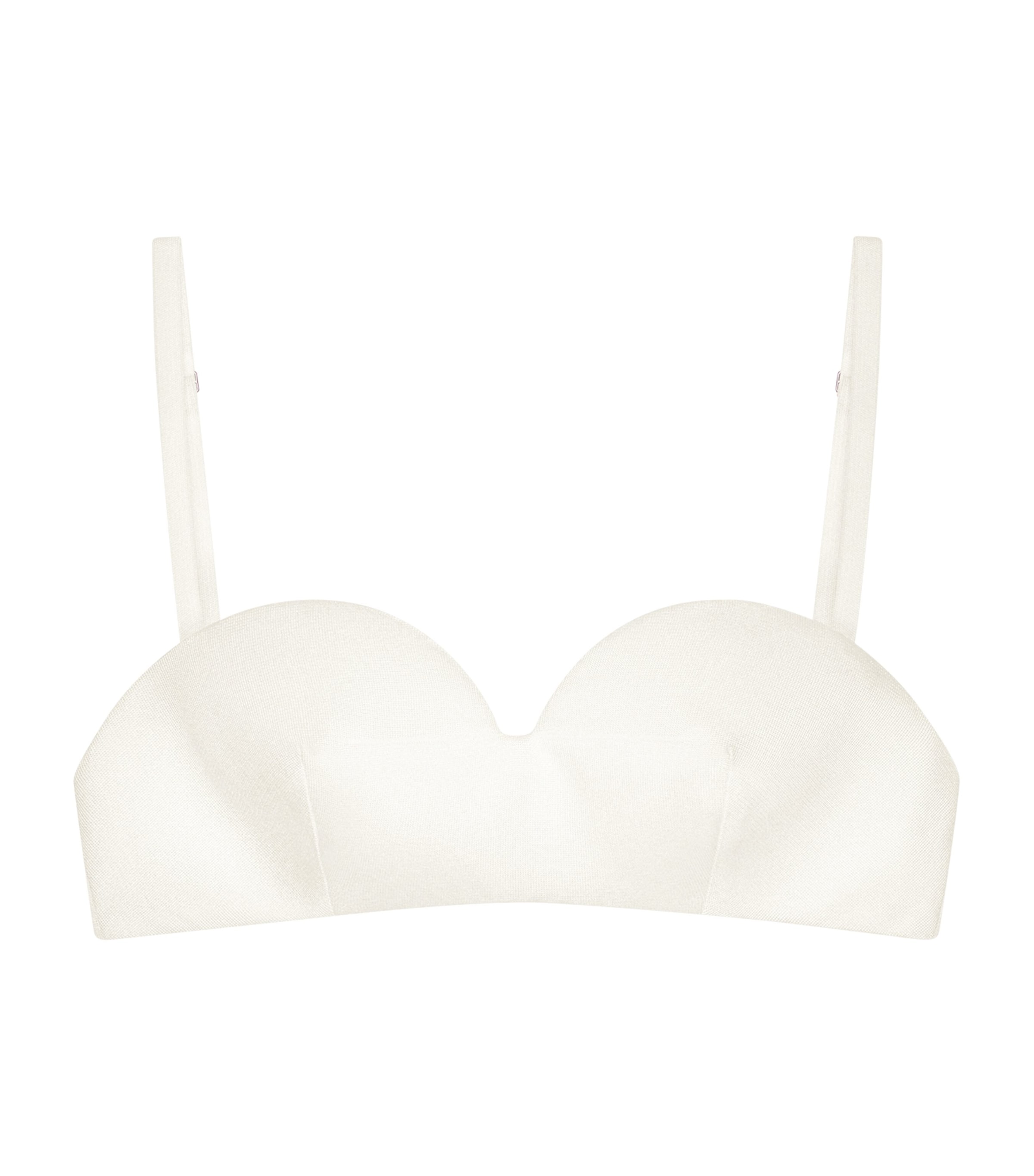 Silk-Blend Bra Top IVORY Image 1