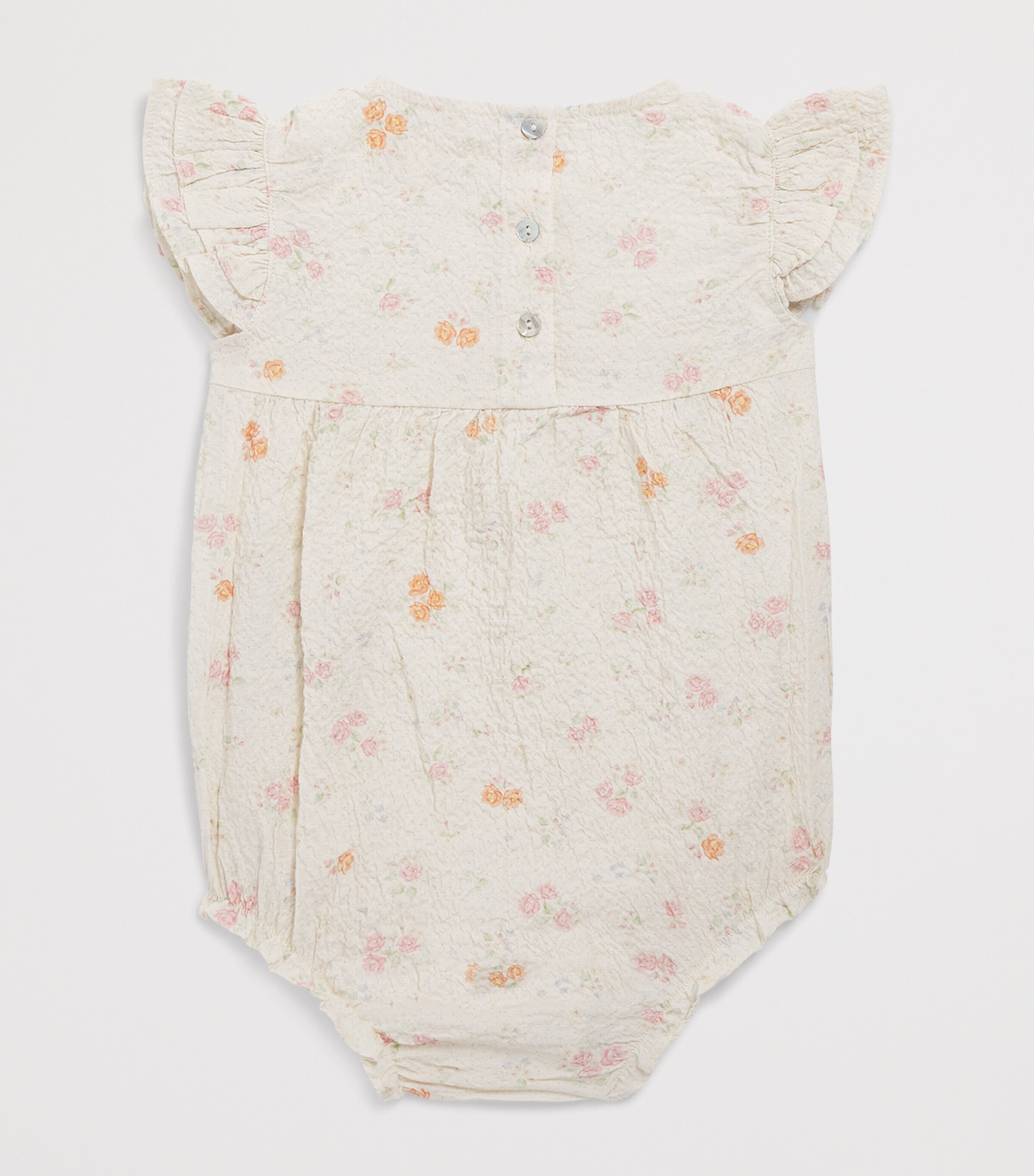 KONGES SLOJD Seersucker Floral Elin Bodysuit (0-36 Months) Image 2