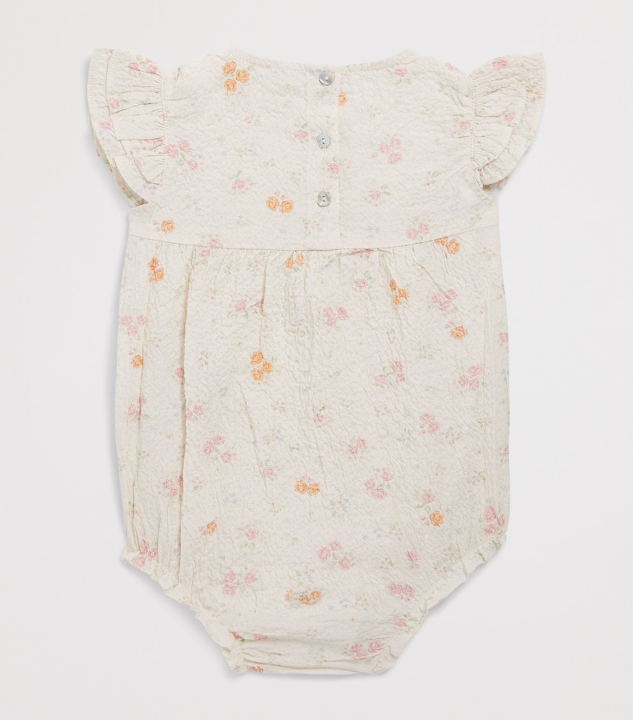 KONGES SLOJD Seersucker Floral Elin Bodysuit (0-36 Months) Image 2