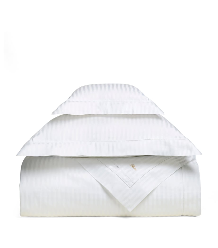 Raso Rigato Boudoir Pillowcase (30cm x 40cm) WHITE Image 3