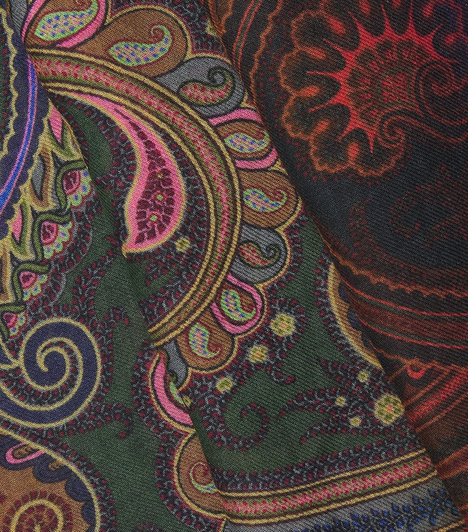 Etro Paisley Aida Shawl Green Image 4