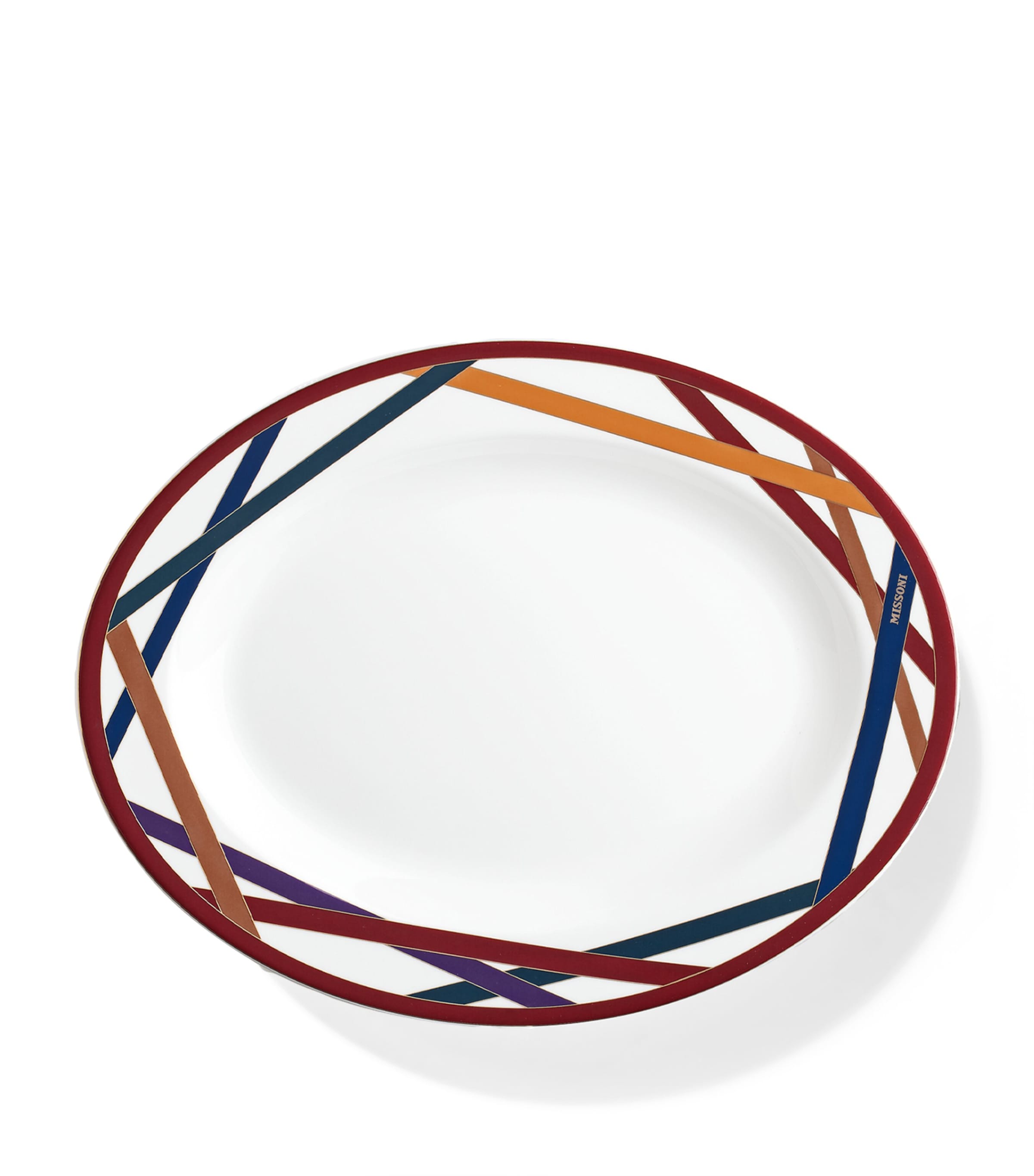 Missoni Nastri Oval Dish In Multi