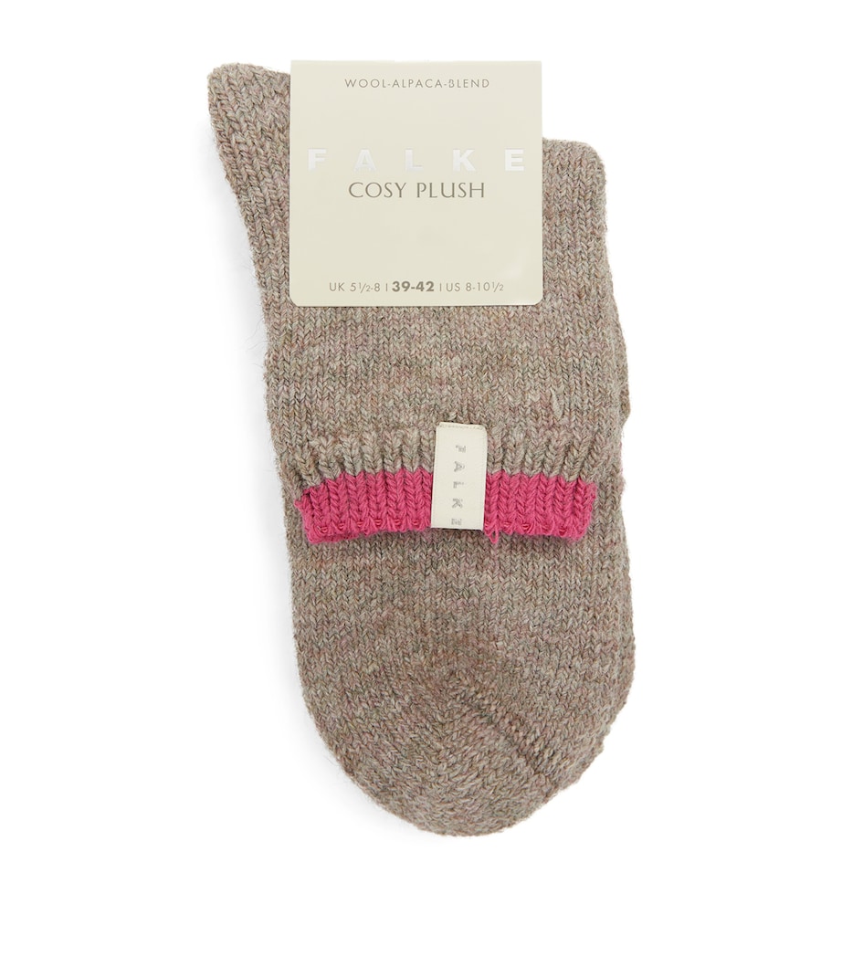 Cosy Plush Socks NUT MEL. Image 1