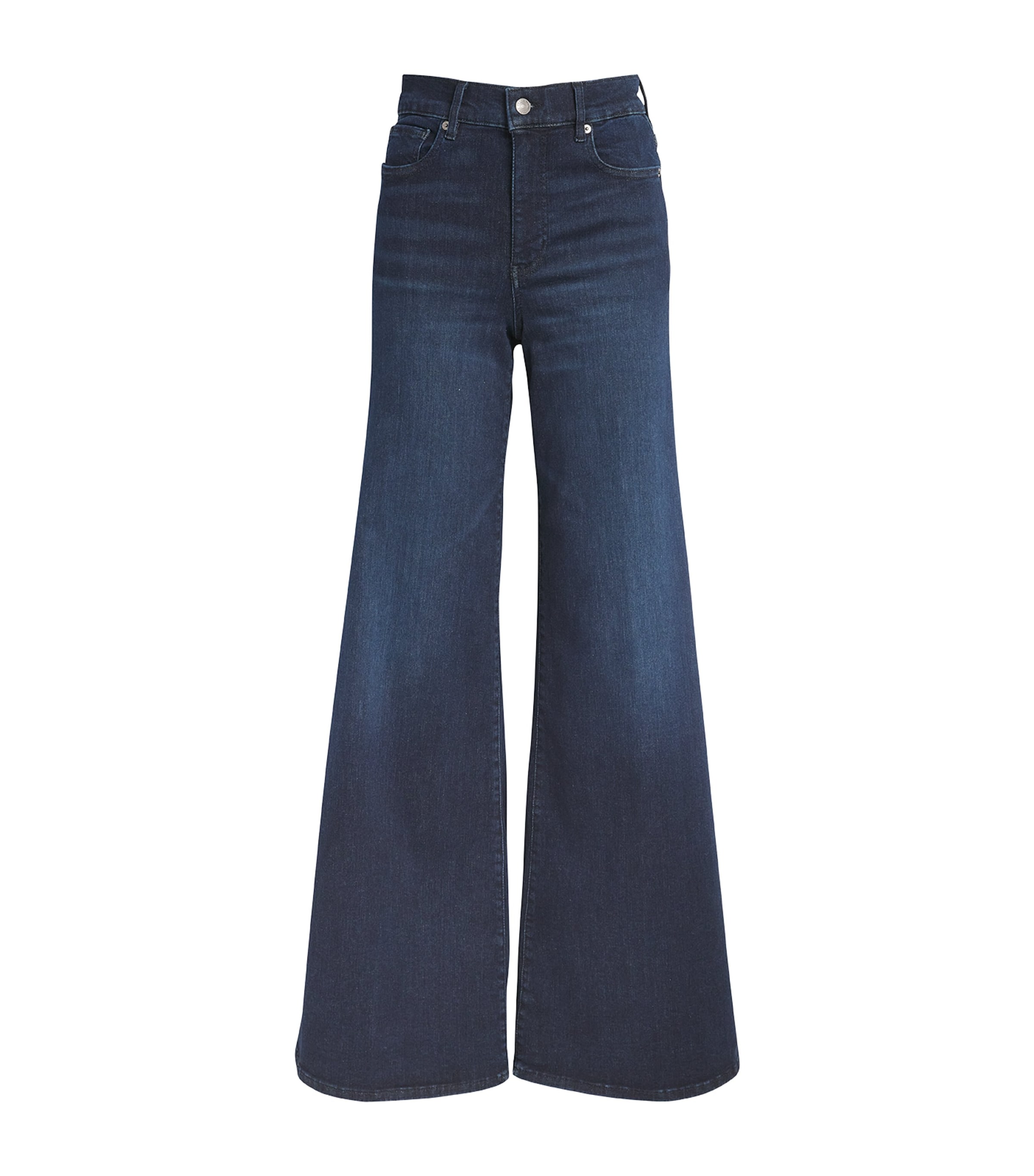 Frame Le Palazzo Flared Jeans In Navy