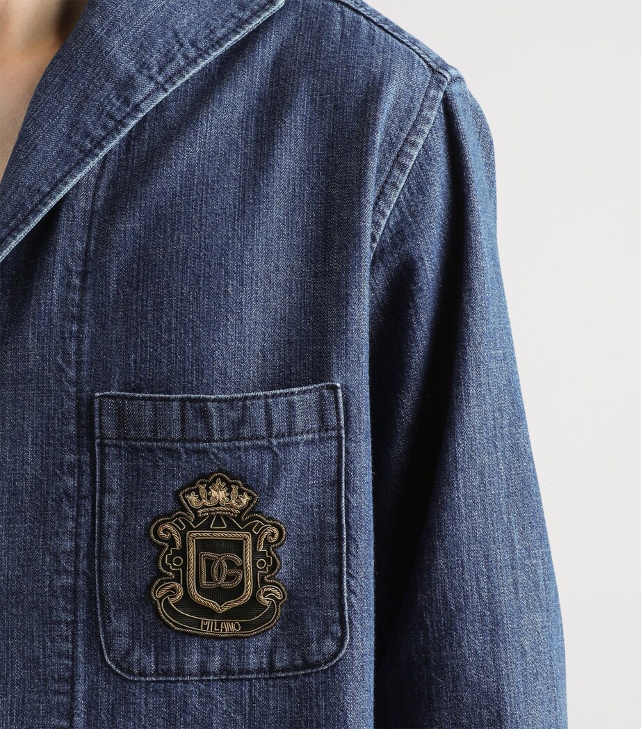 Dolce&Gabbana Mens Denim Shirt Combined Colour Image 5