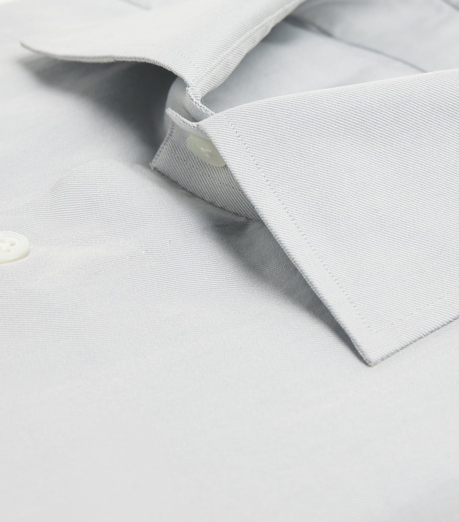 100HANDS Mens Cotton Poplin Shirt Blue Image 5