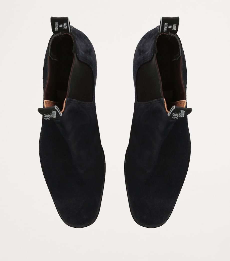 Suede Ankle Boots NAVY Image 4