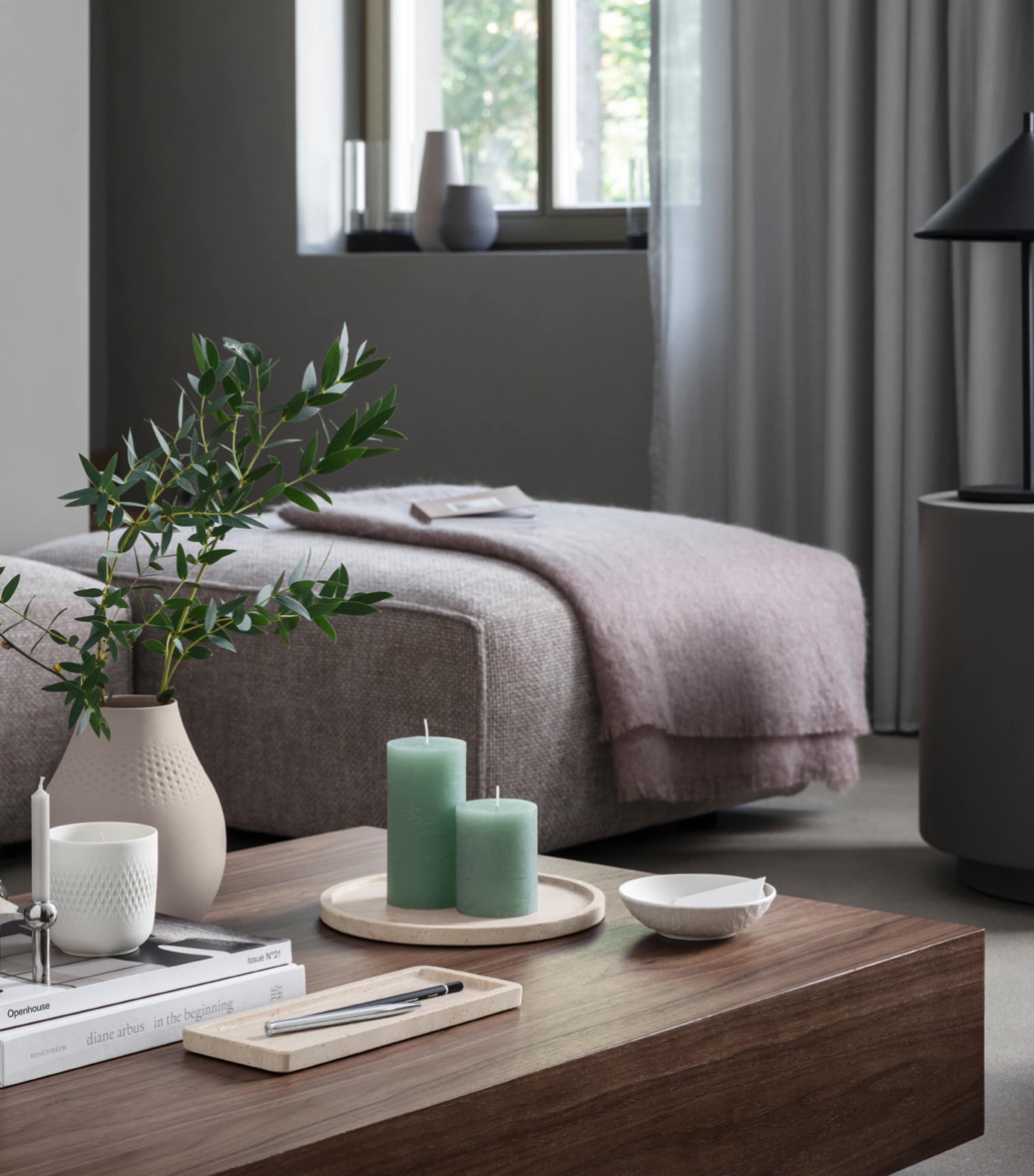 Earthenware Manufacture Travertine Serving Platter (24.5cm) BEIGE Image 6