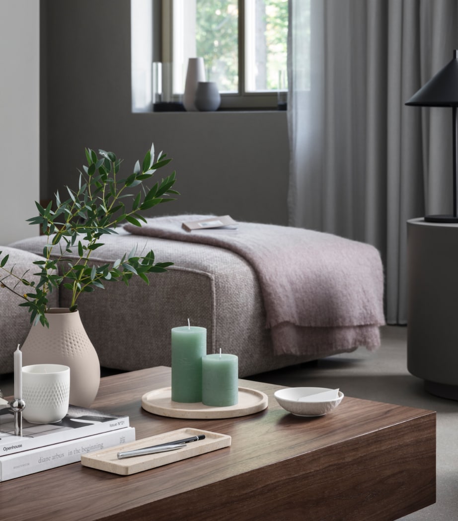 Earthenware Manufacture Travertine Serving Platter (24.5cm) BEIGE Image 6