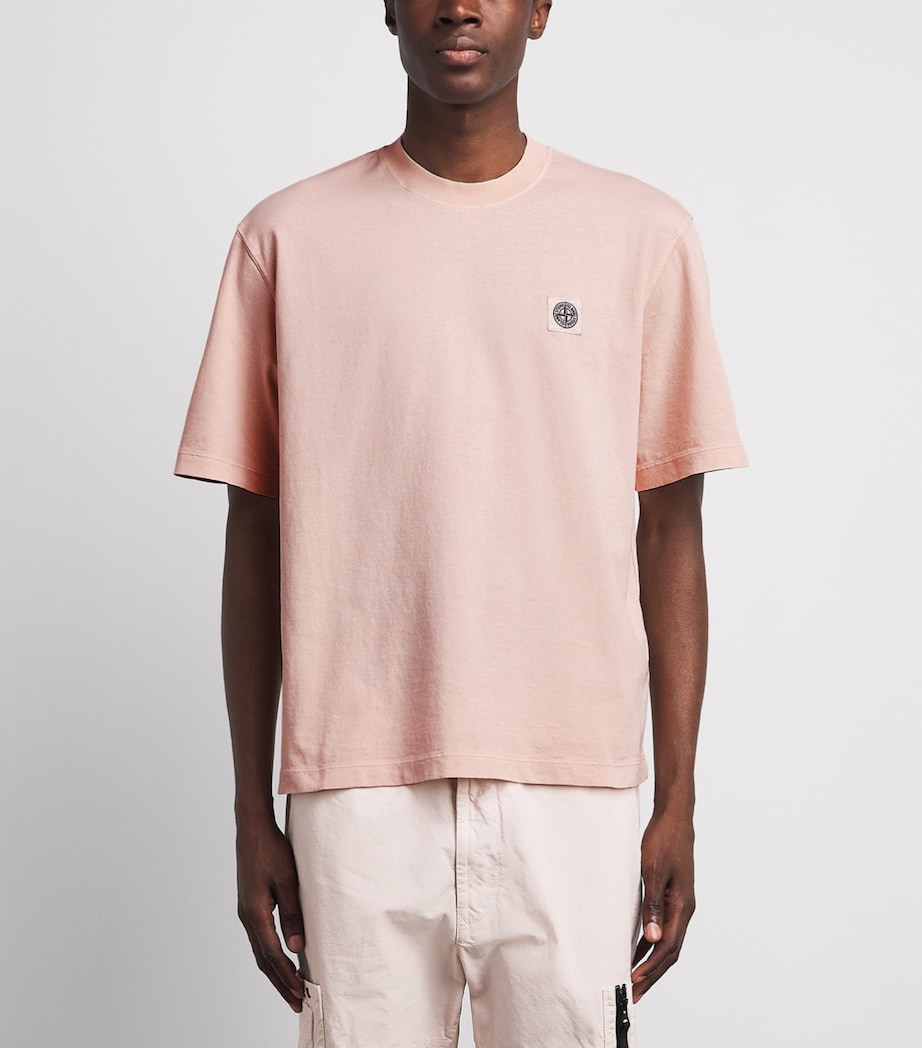 Stone Island Mens Organic Cotton Ghost T-Shirt Image 4