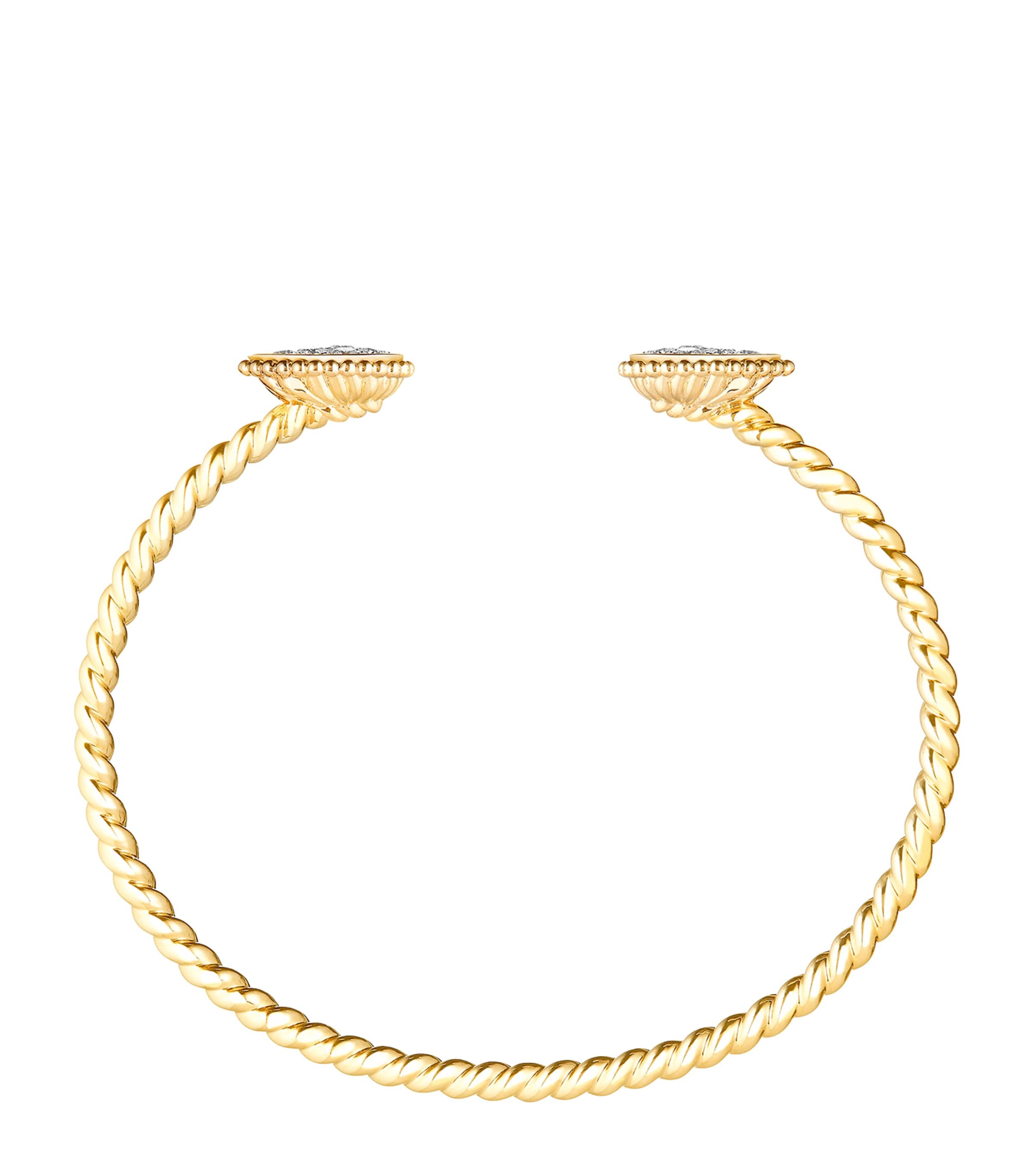 Small Yellow Gold and Diamond Serpent Bohème Motif Bracelet YELLOW GOLD Image 3